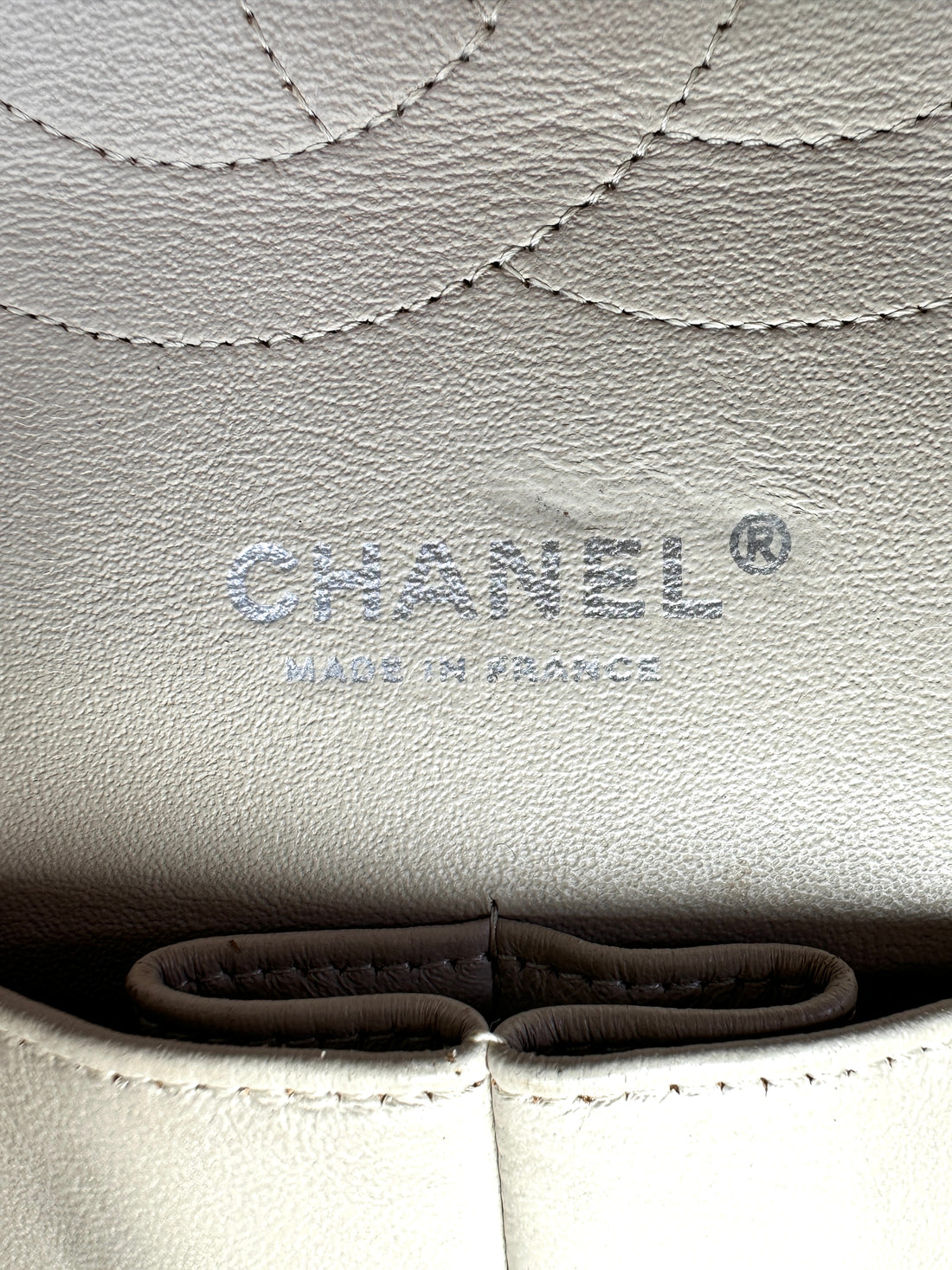 Chanel Classic Flap Beige Quilted Leather Jumbo Shoulder Bag(15***91) CC2220
