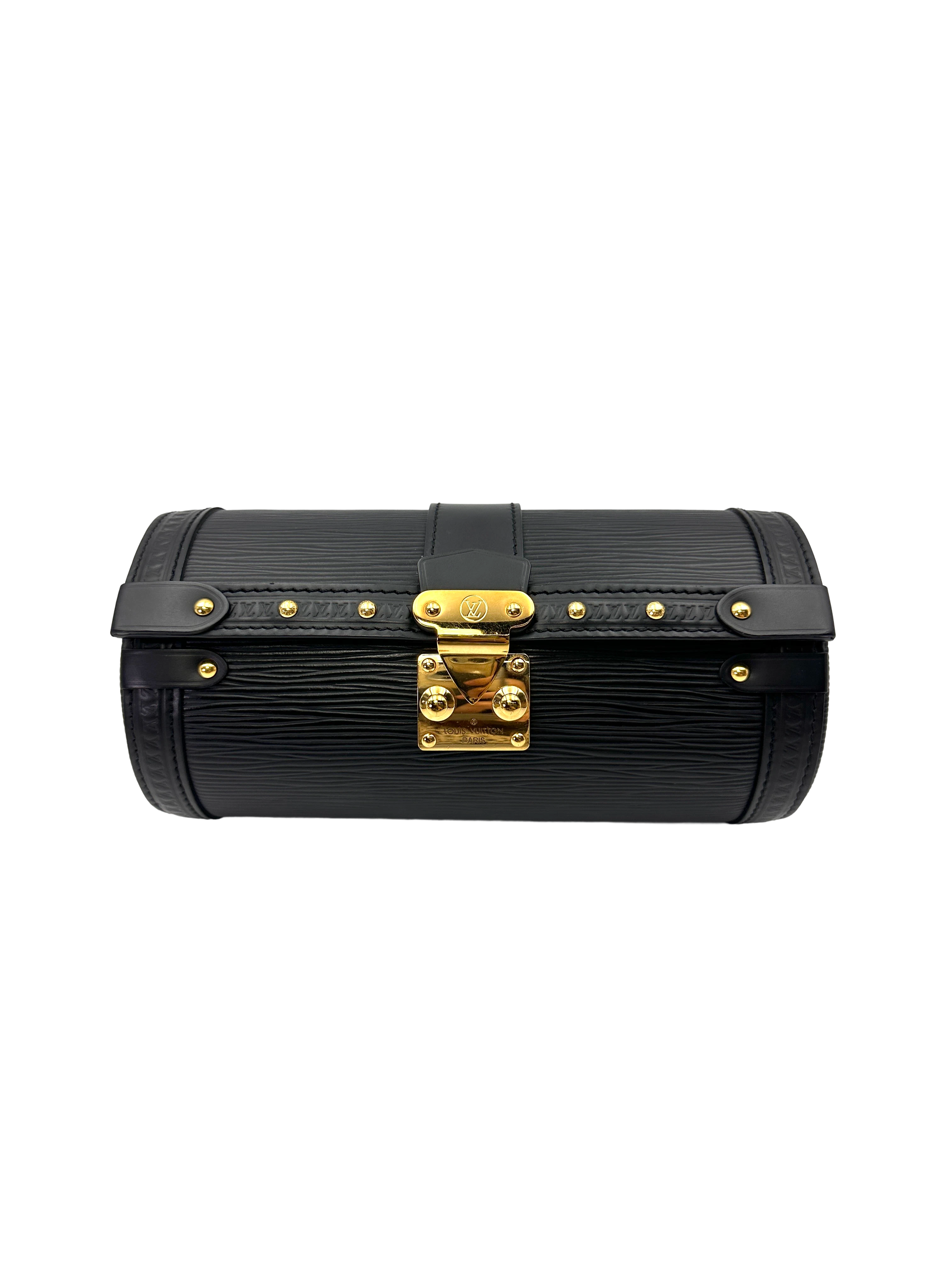 Louis Vuitton Papillon Black Epi Leather Shoulder Bag LV3080