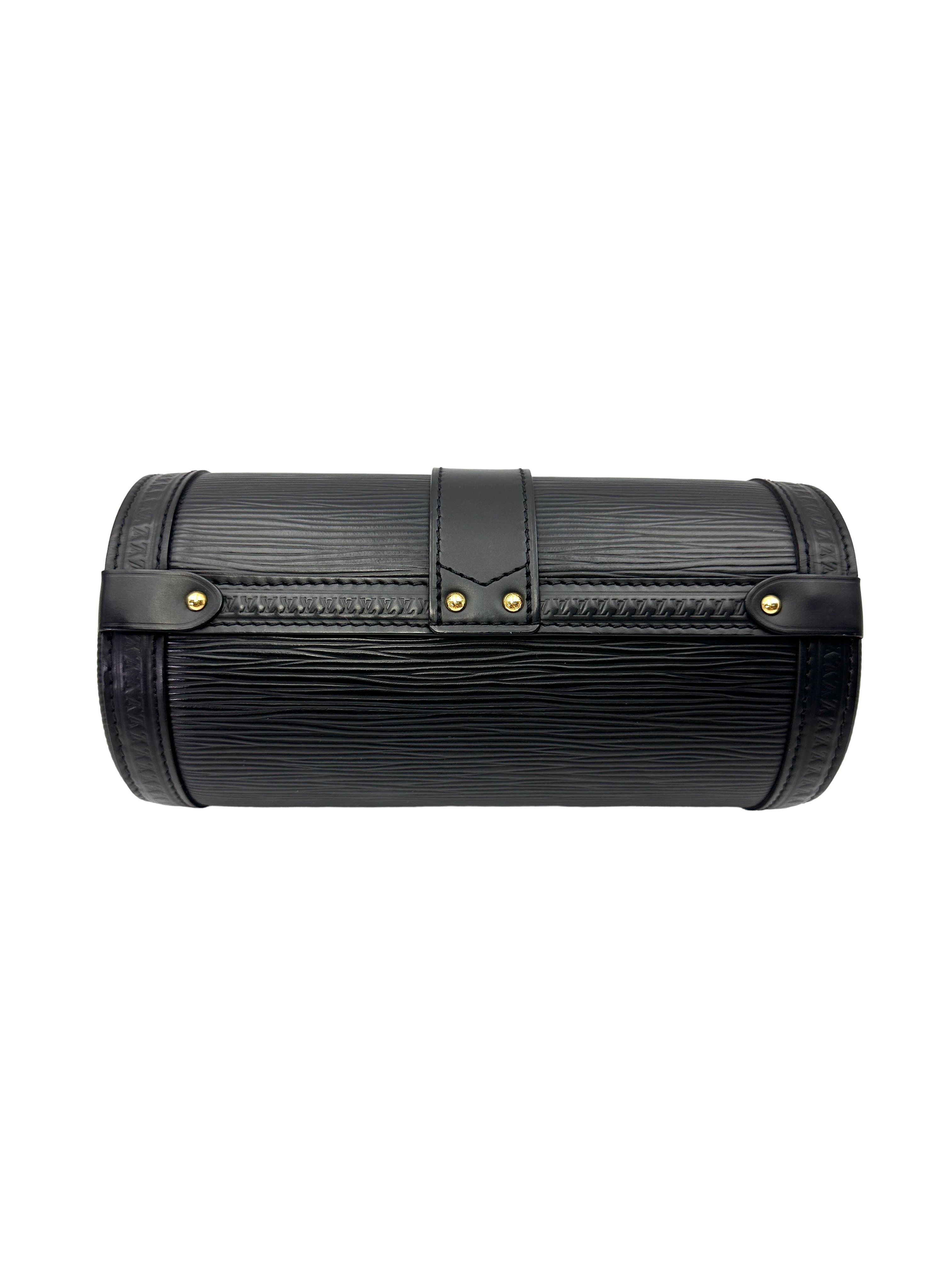 Louis Vuitton Papillon Black Epi Leather Shoulder Bag LV3080