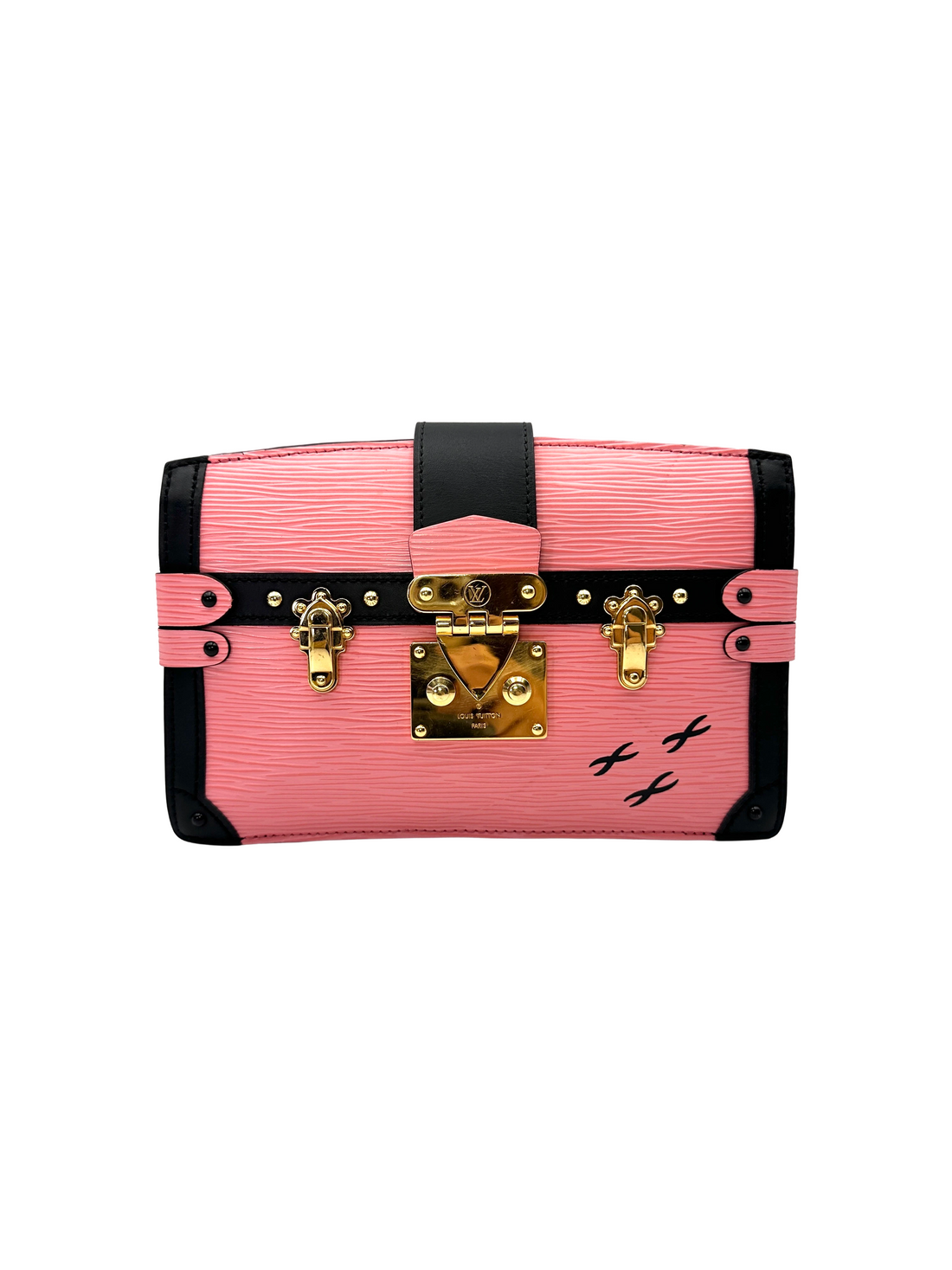Louis Vuitton Trunk Clutch Pink Epi Leather Bag LV3081