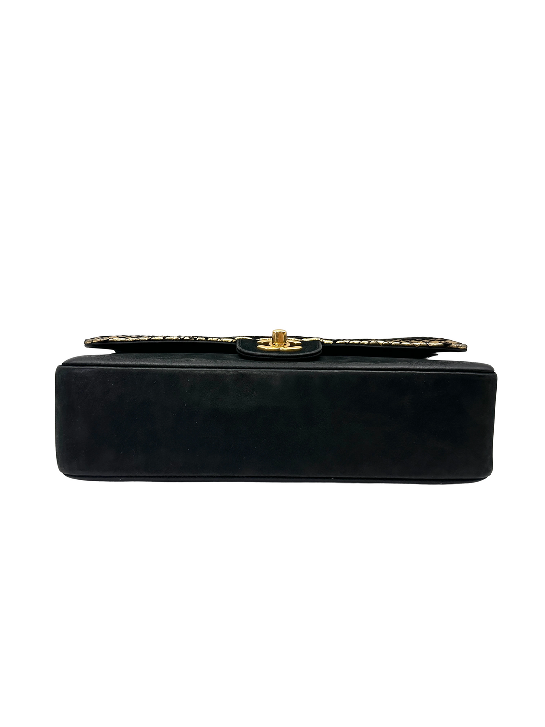 Chanel Classic Flap Metallic Gold Python Leather Shoulder Bag(23***97) CC2226