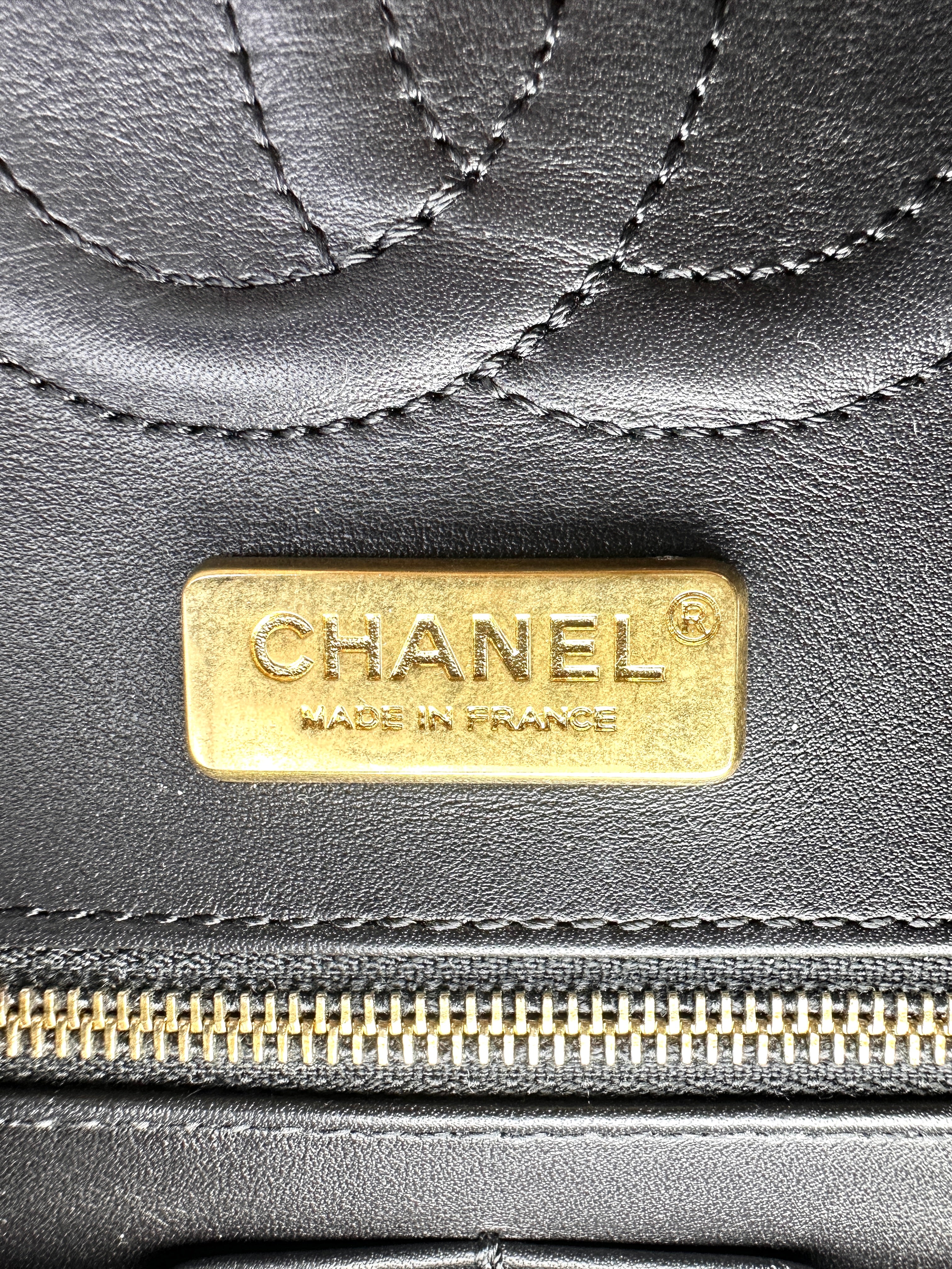 Chanel Classic Flap Metallic Gold Python Leather Shoulder Bag(23***97) CC2226