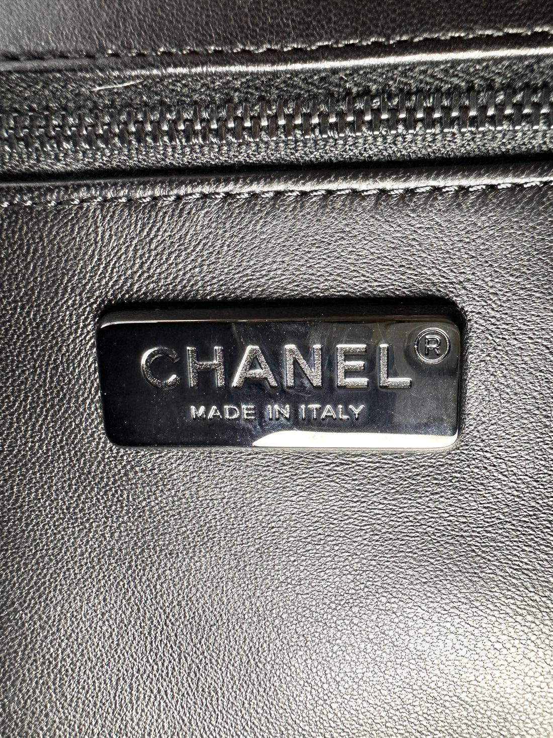 Chanel Perfect Edge Black Lizard Leather Medium Size Flap Bag(20***60) CC2227