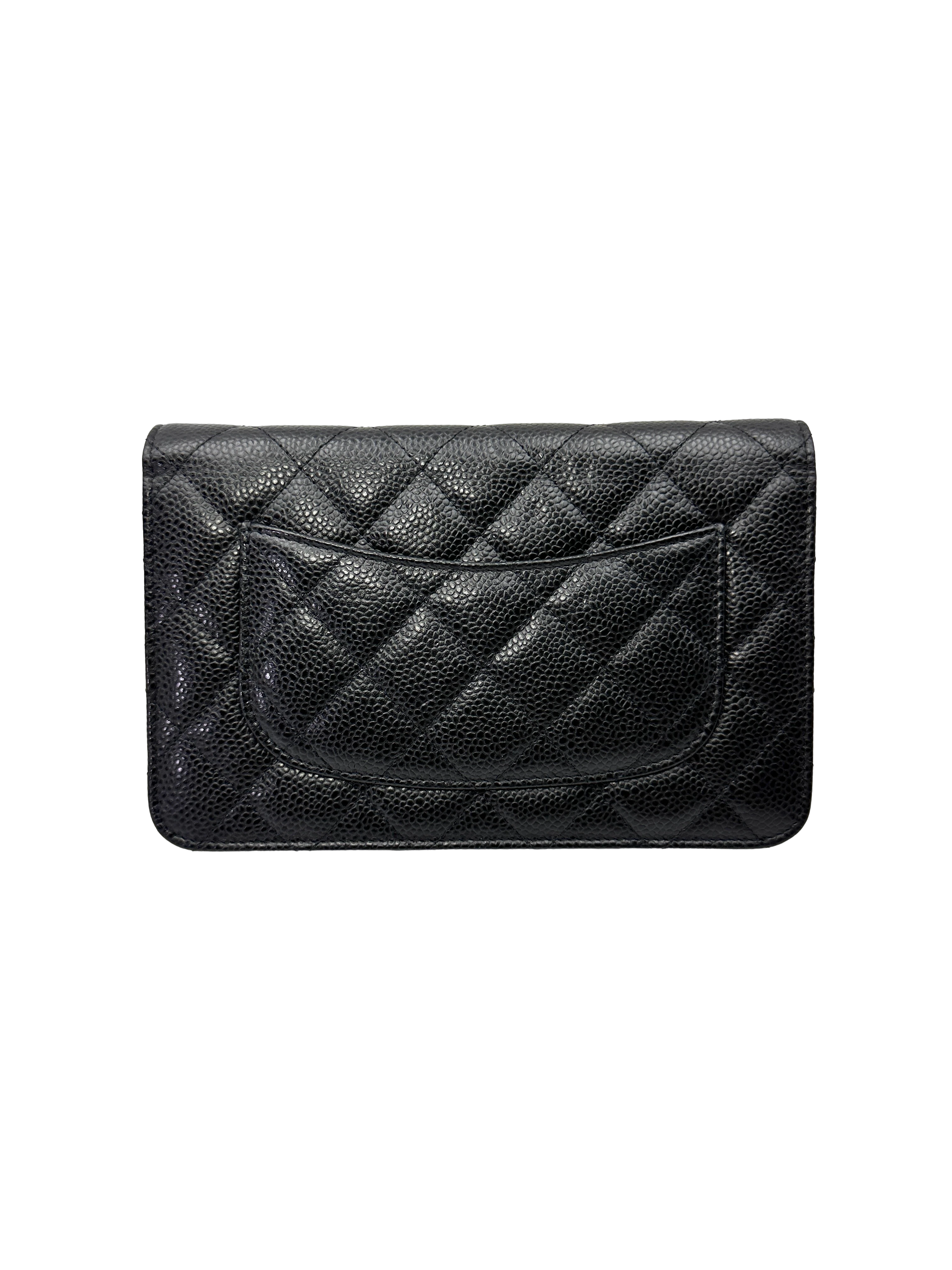 Chanel Black Quilted Leather Wallet On Chain(24***89) CC2221