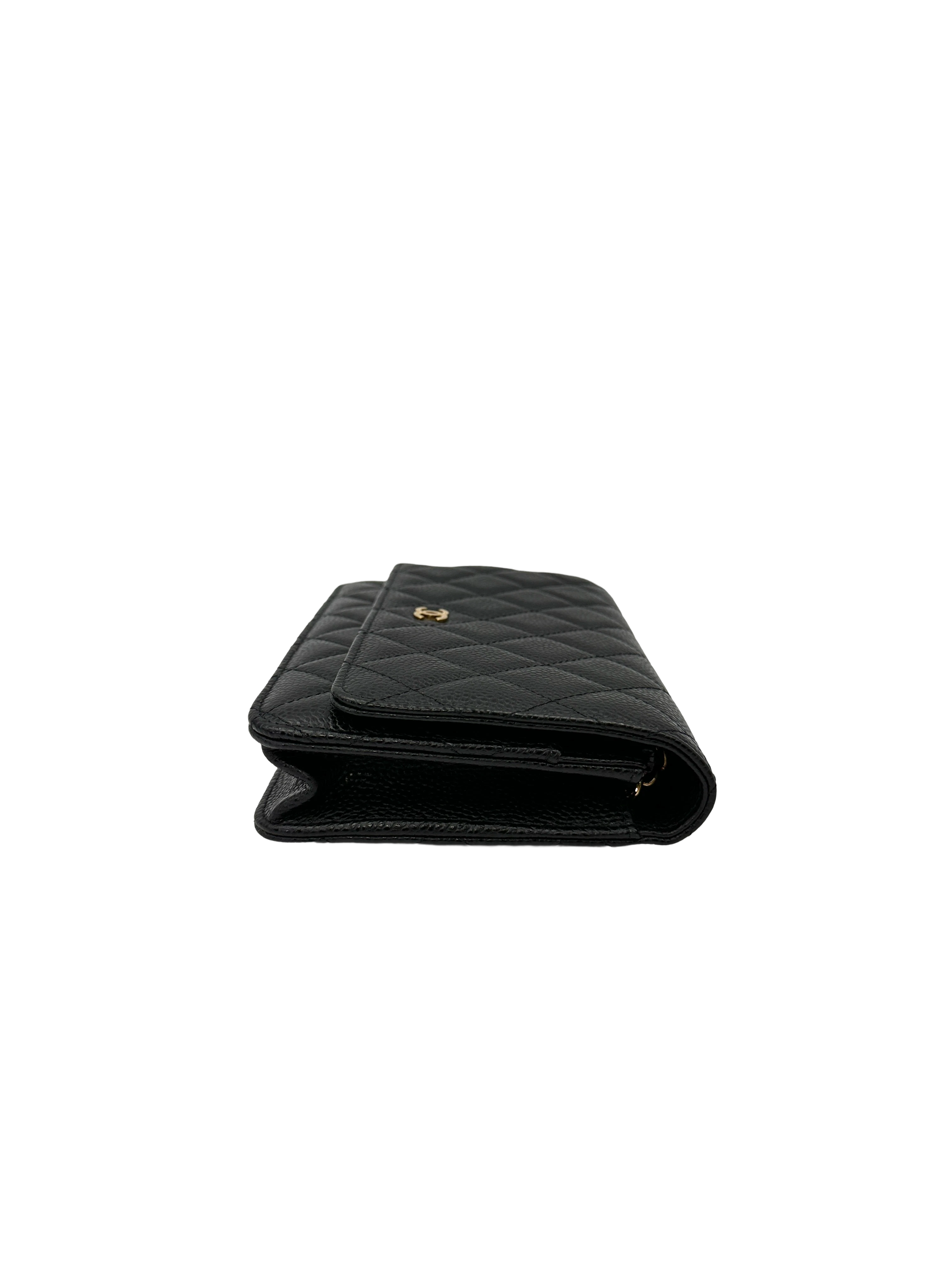 Chanel Black Quilted Leather Wallet On Chain(24***89) CC2221