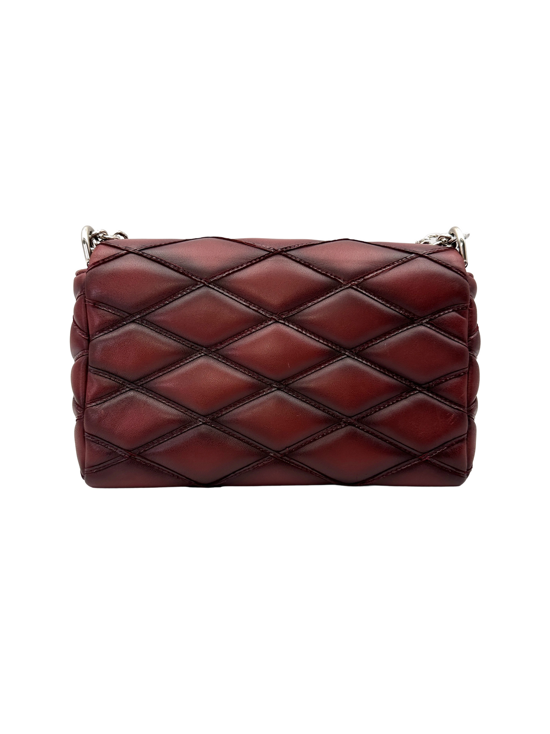 Louis Vuitton GO-14 MM Dark Red Malletage Leather Shoulder Bag LV3083