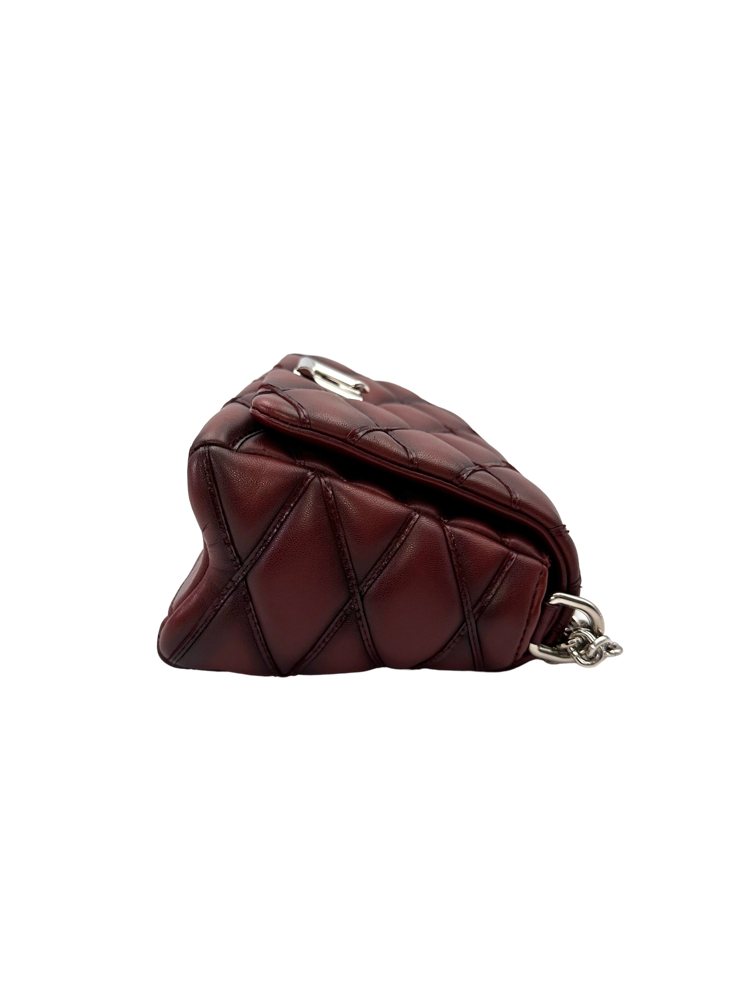 Louis Vuitton GO-14 MM Dark Red Malletage Leather Shoulder Bag LV3083