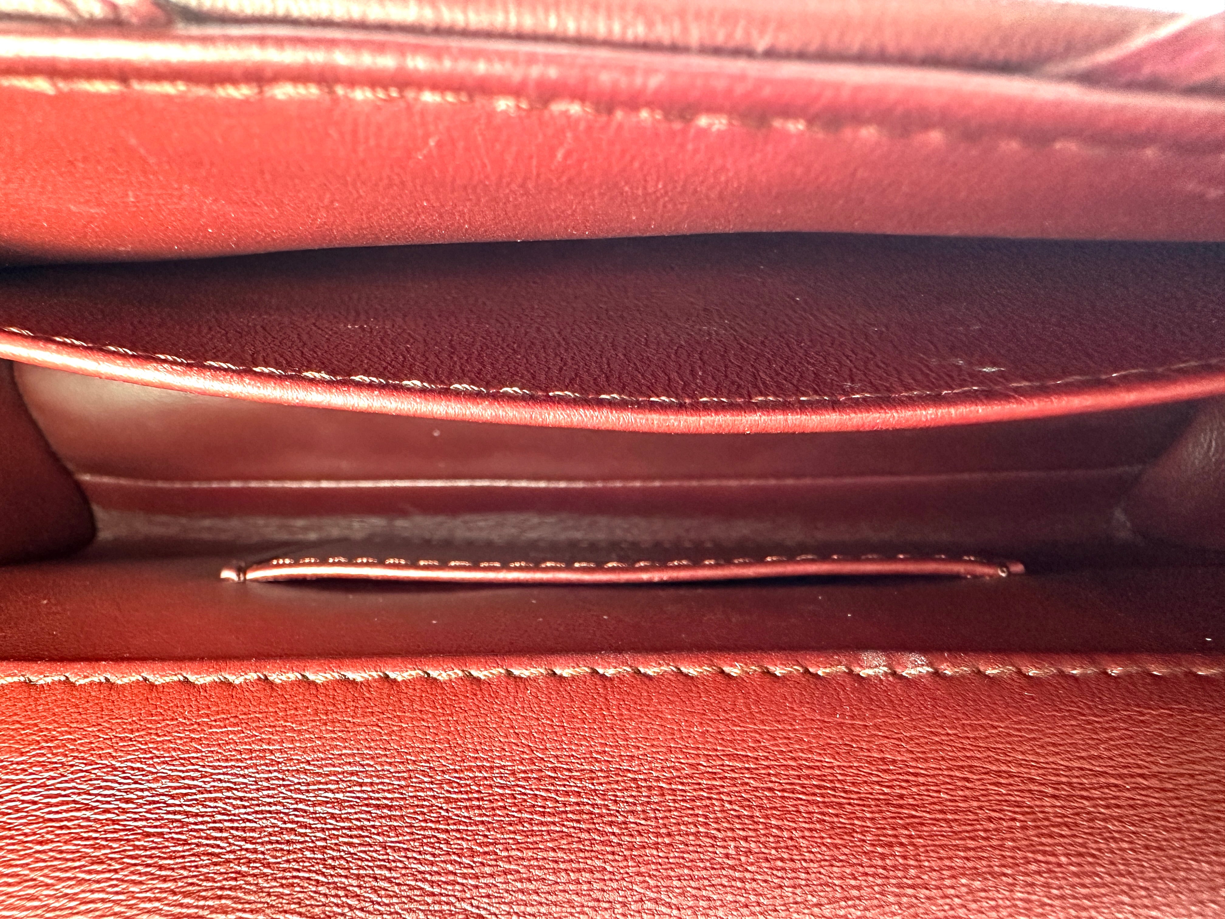 Louis Vuitton GO-14 MM Dark Red Malletage Leather Shoulder Bag LV3083