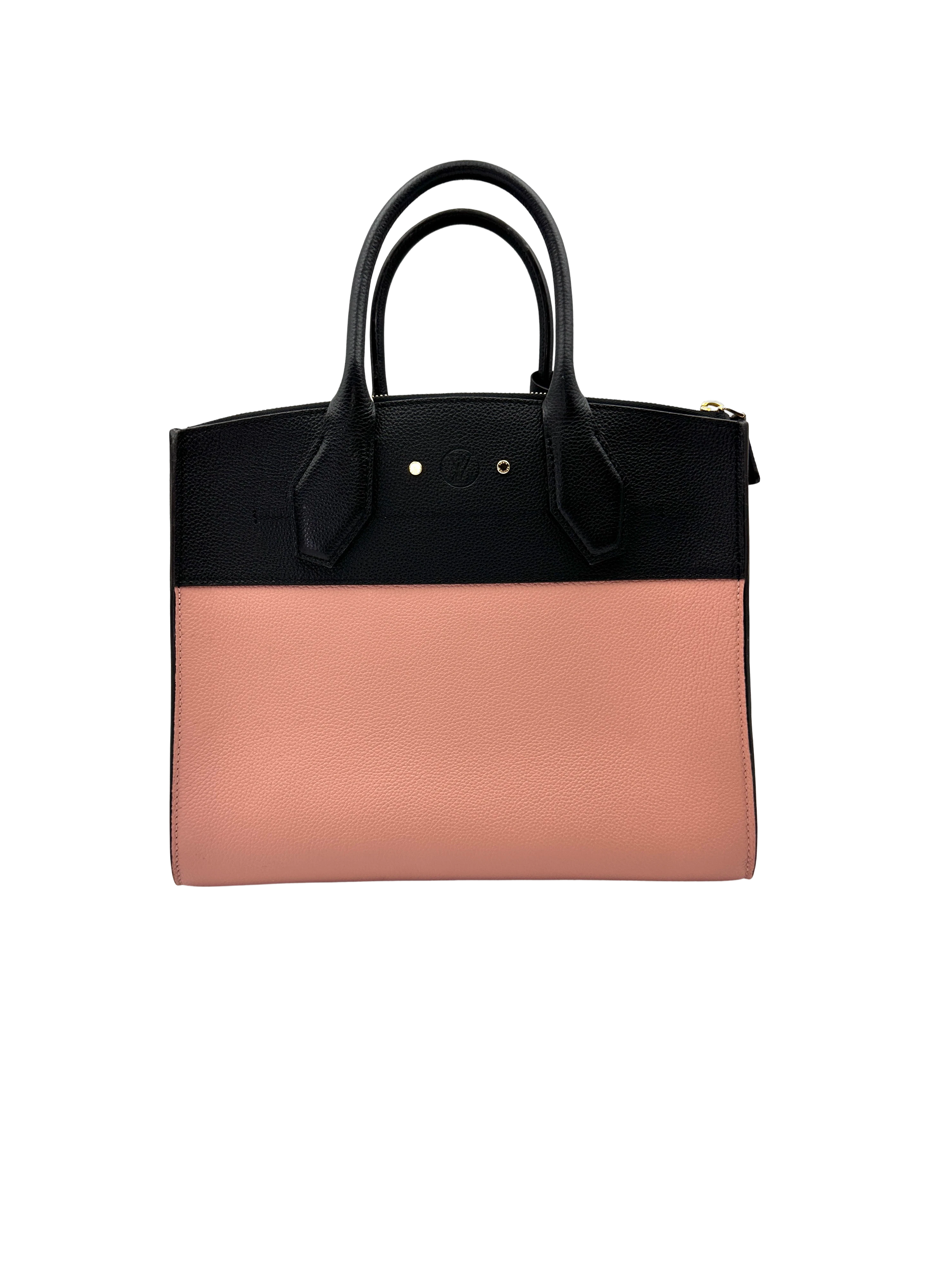 Louis Vuitton City Steamer Black/Pink Leather Handle Bag LV3084