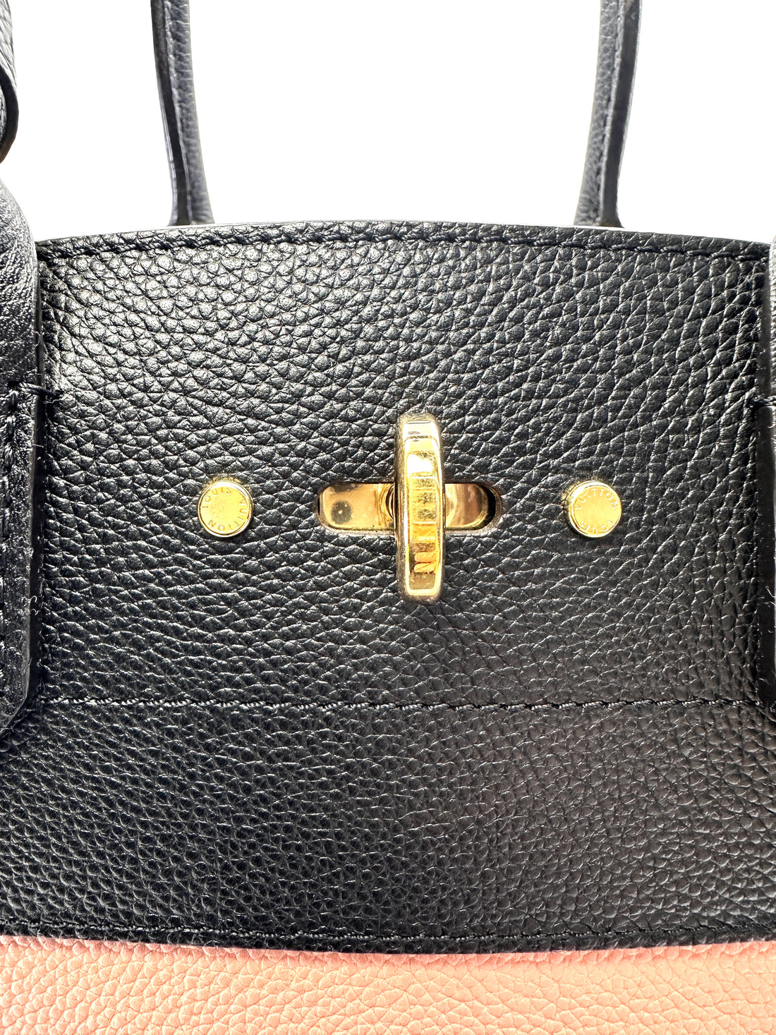 Louis Vuitton City Steamer Black/Pink Leather Handle Bag LV3084