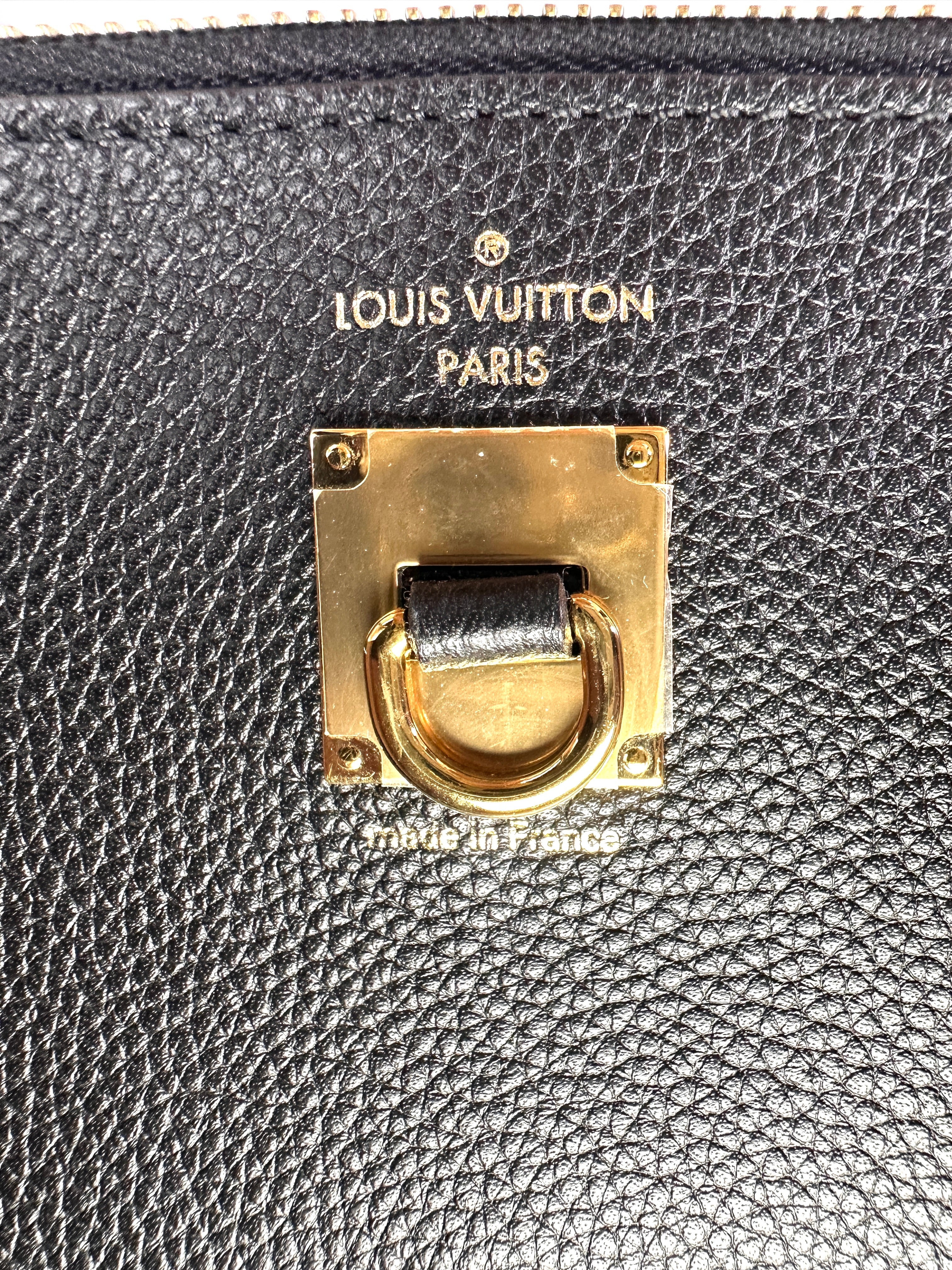 Louis Vuitton City Steamer Black/Pink Leather Handle Bag LV3084