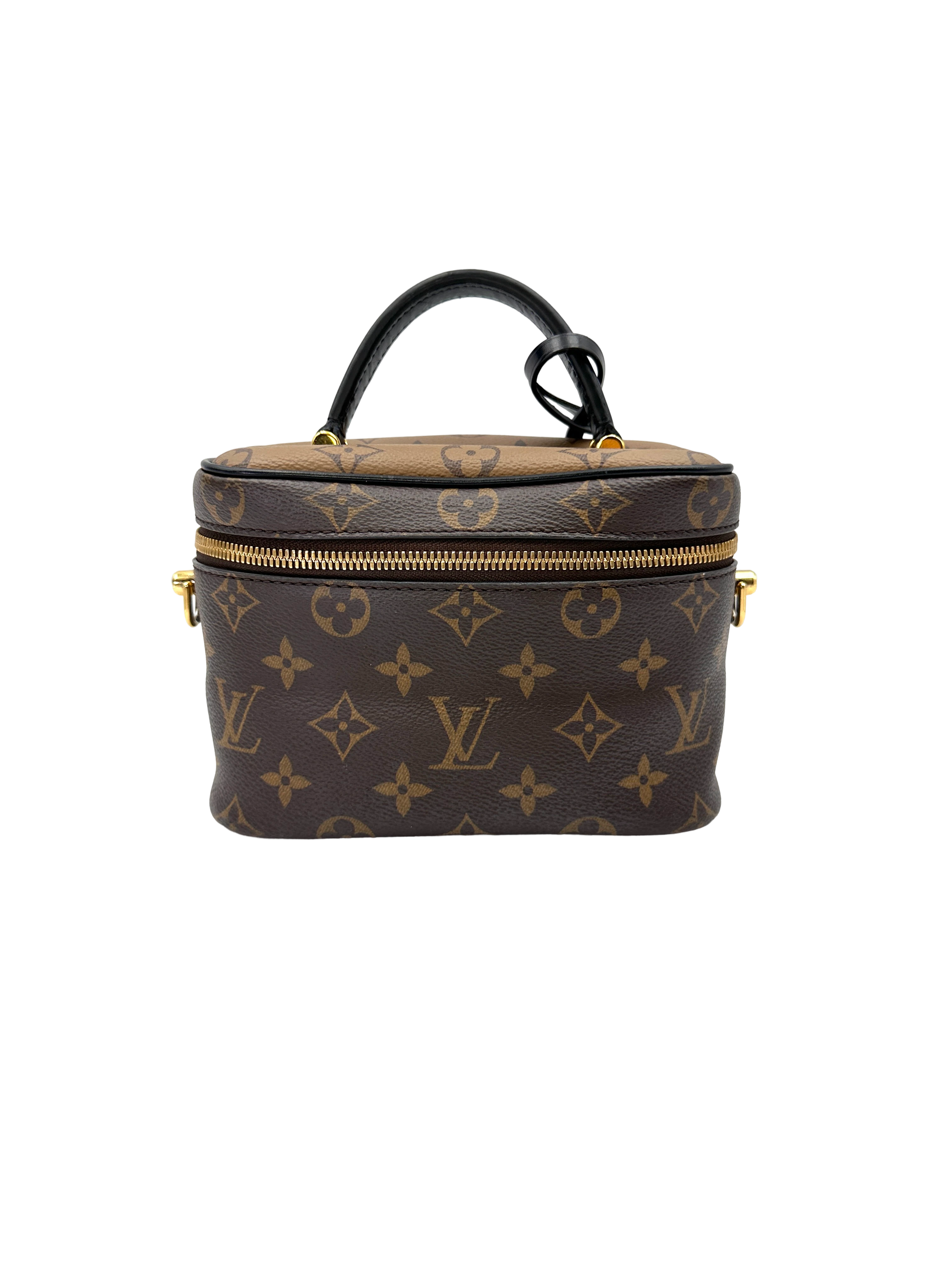 Louis Vuitton Vanity PM Monogram Reverse Canvas Handle Bag LV3085