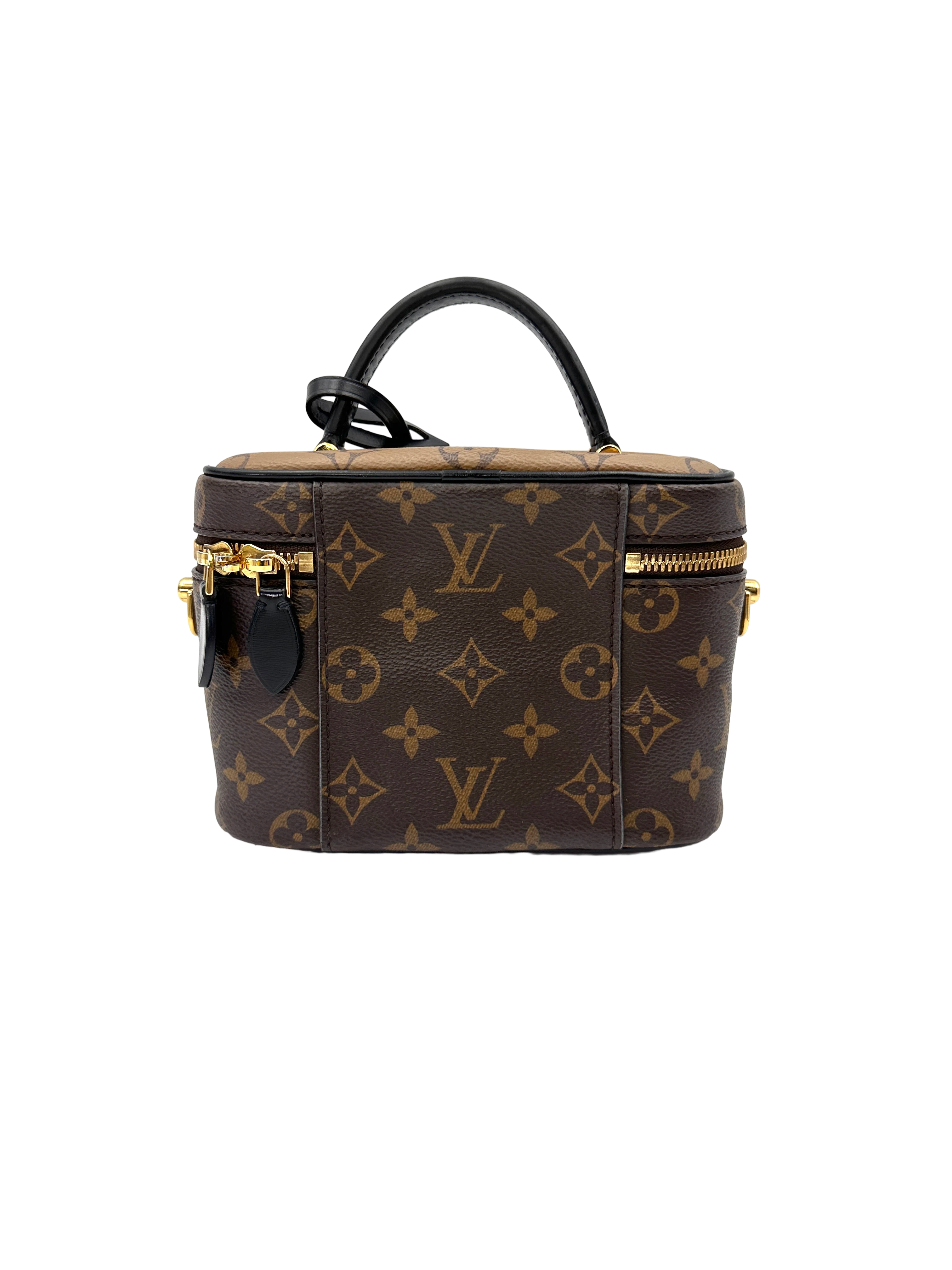 Louis Vuitton Vanity PM Monogram Reverse Canvas Handle Bag LV3085