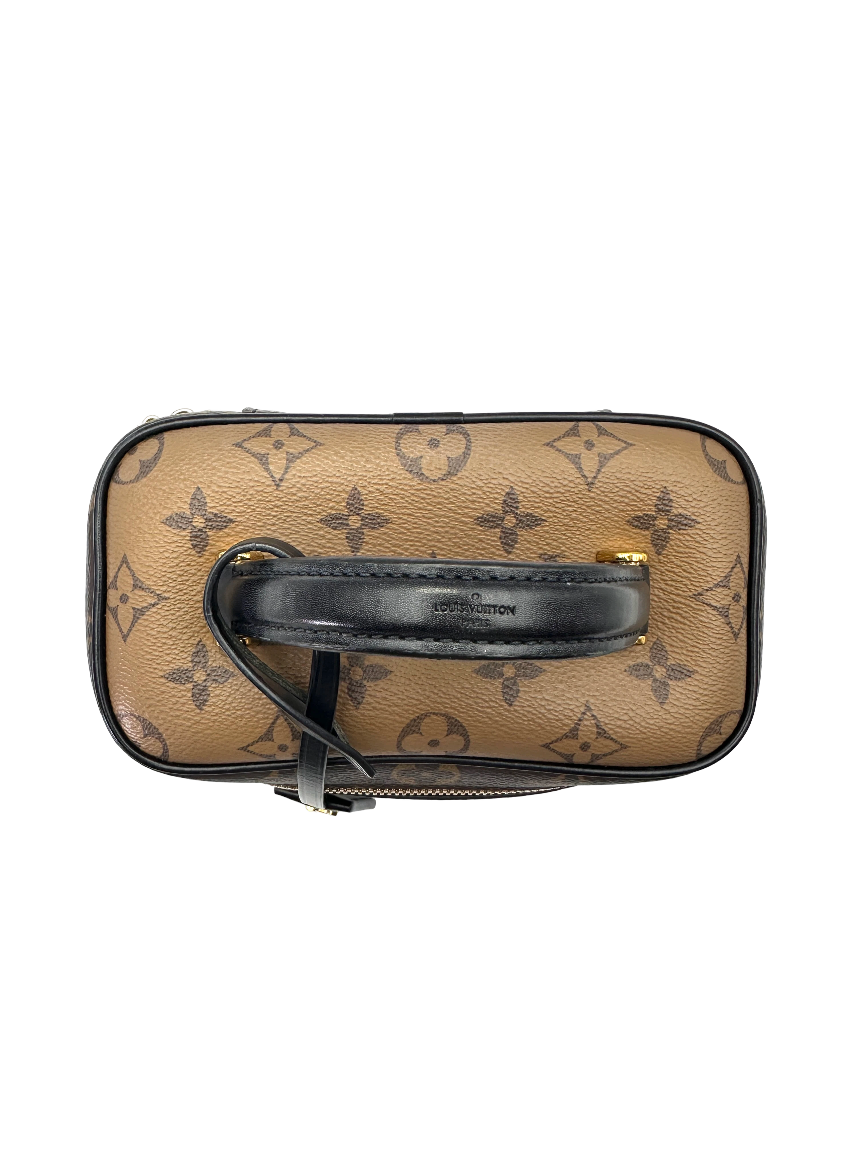 Louis Vuitton Vanity PM Monogram Reverse Canvas Handle Bag LV3085