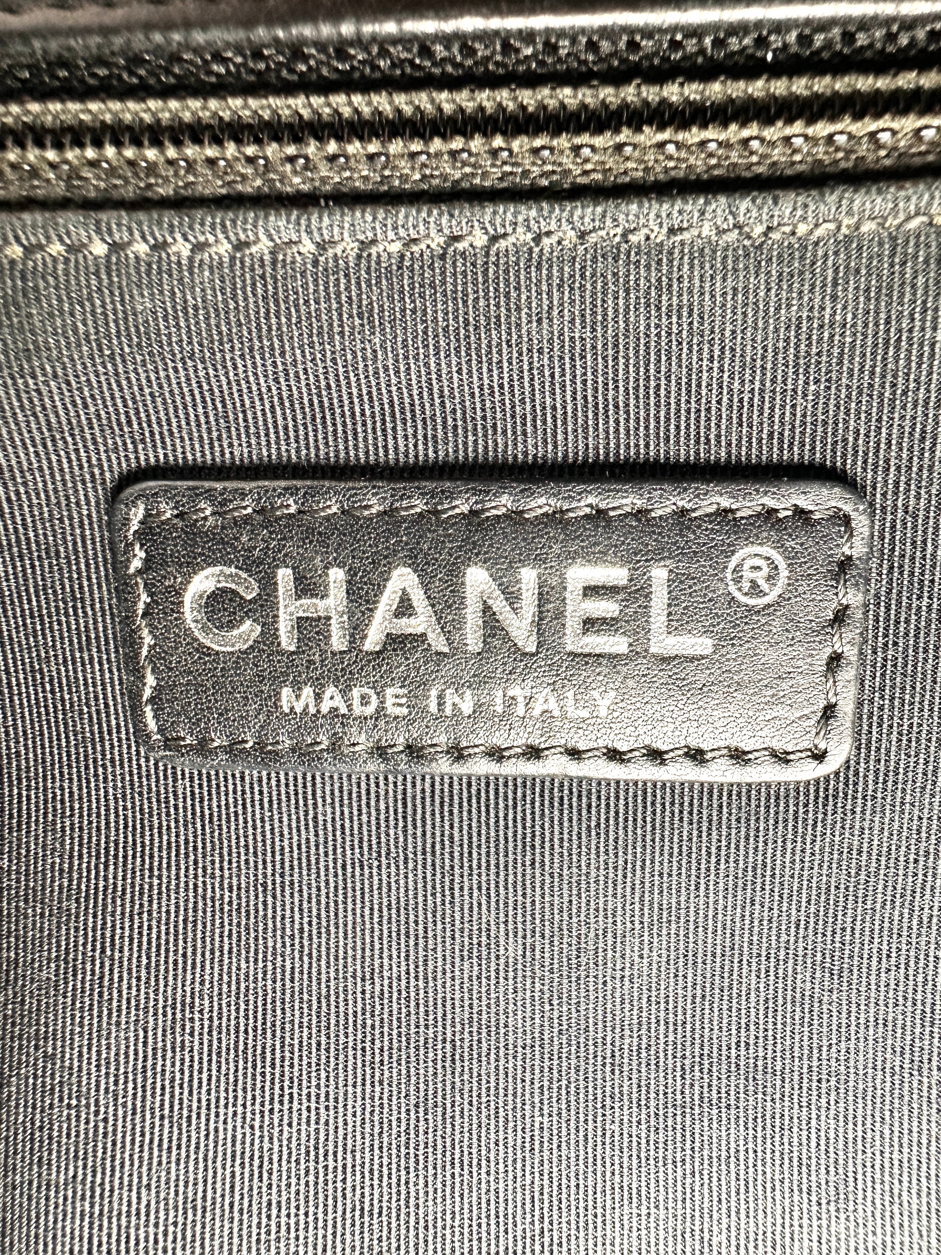 Chanel LeBoy Black Quilted Leather Flap Bag With Silver Buckle(18***97) CC2229