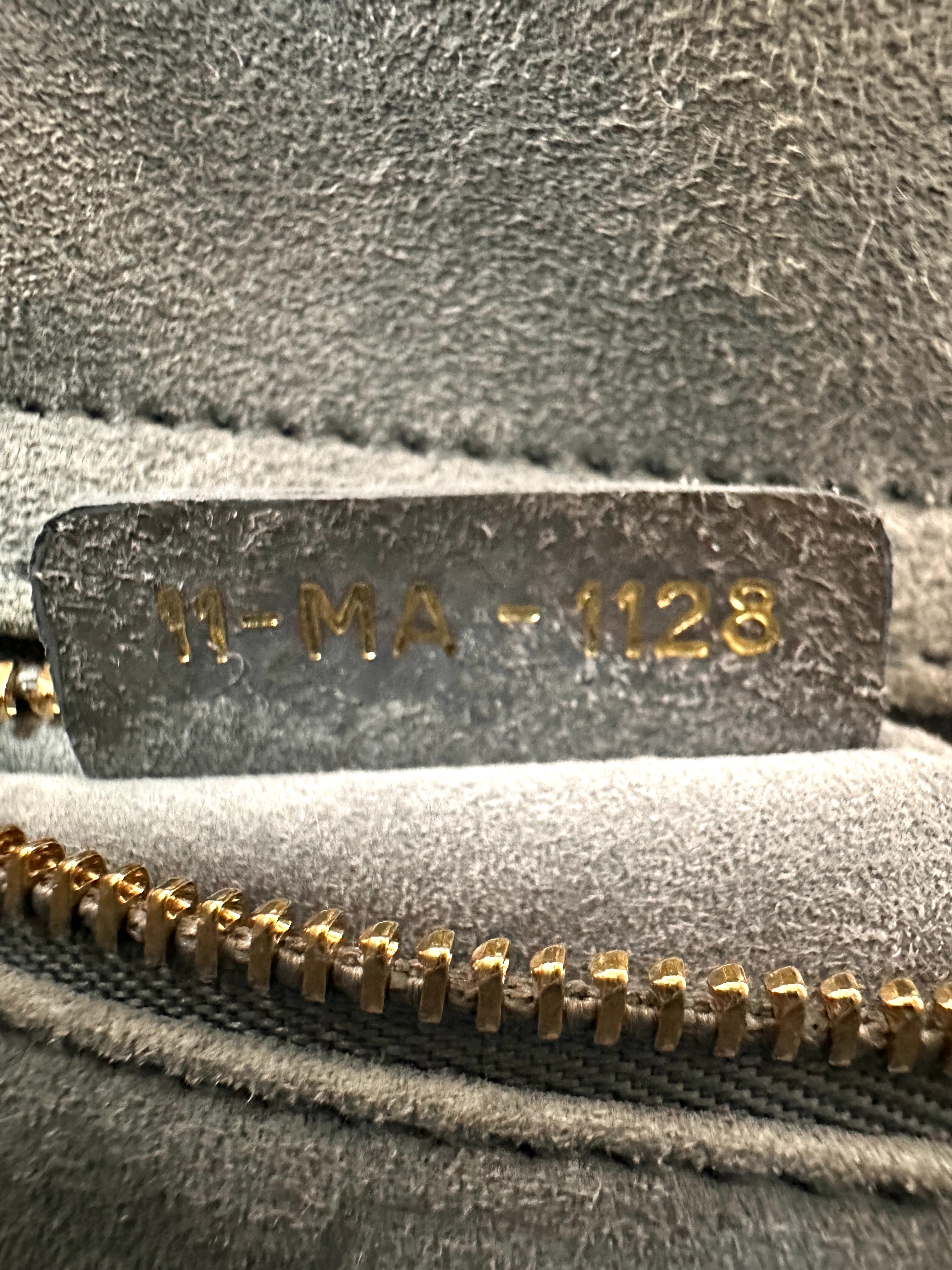 Christian Dior Lady Dior Light Blue Lizard Leather Small Size Handle Bag DR818