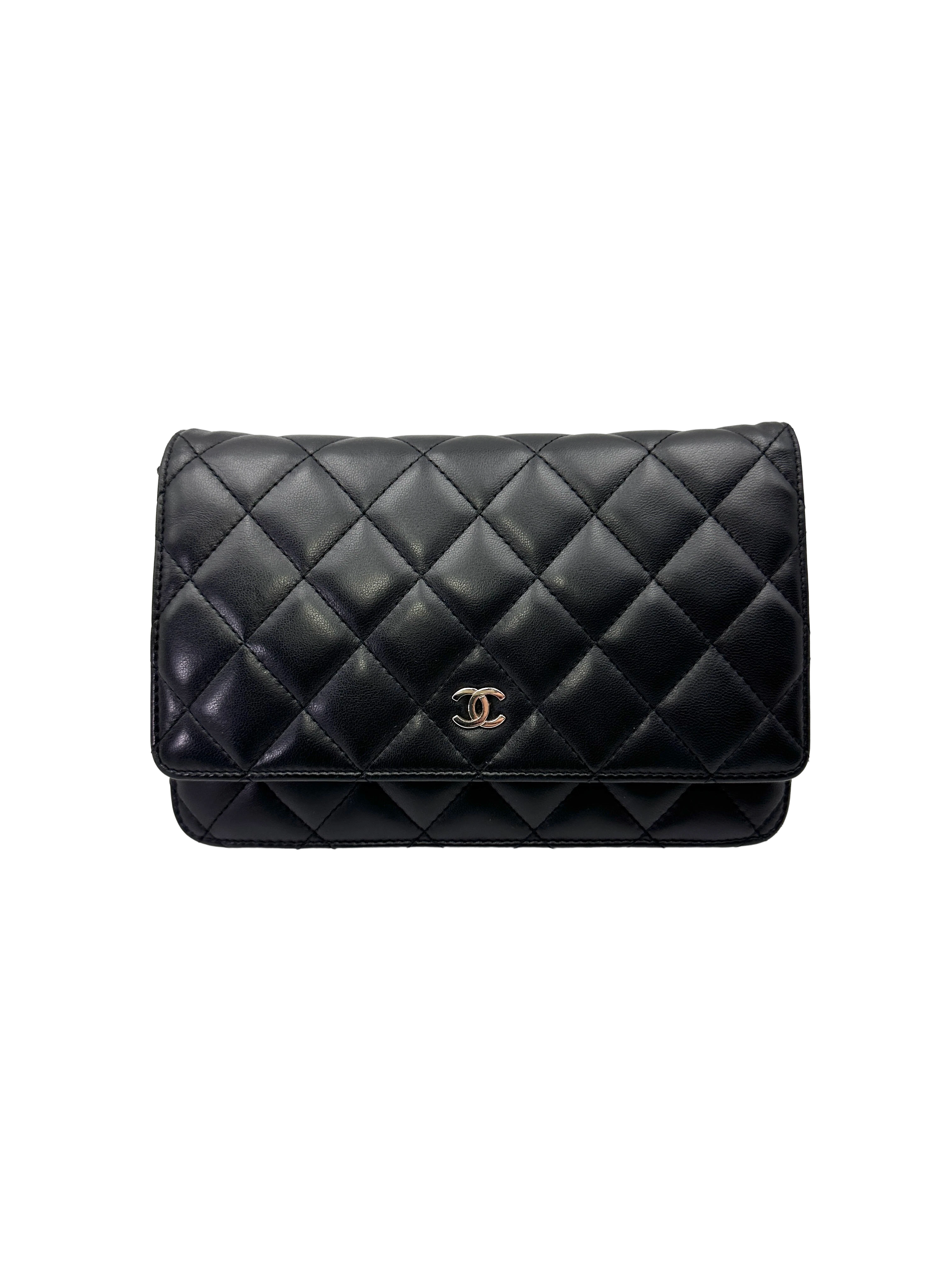 Chanel Black Quilted Leather Wallet On Chain(14***23) CC2230