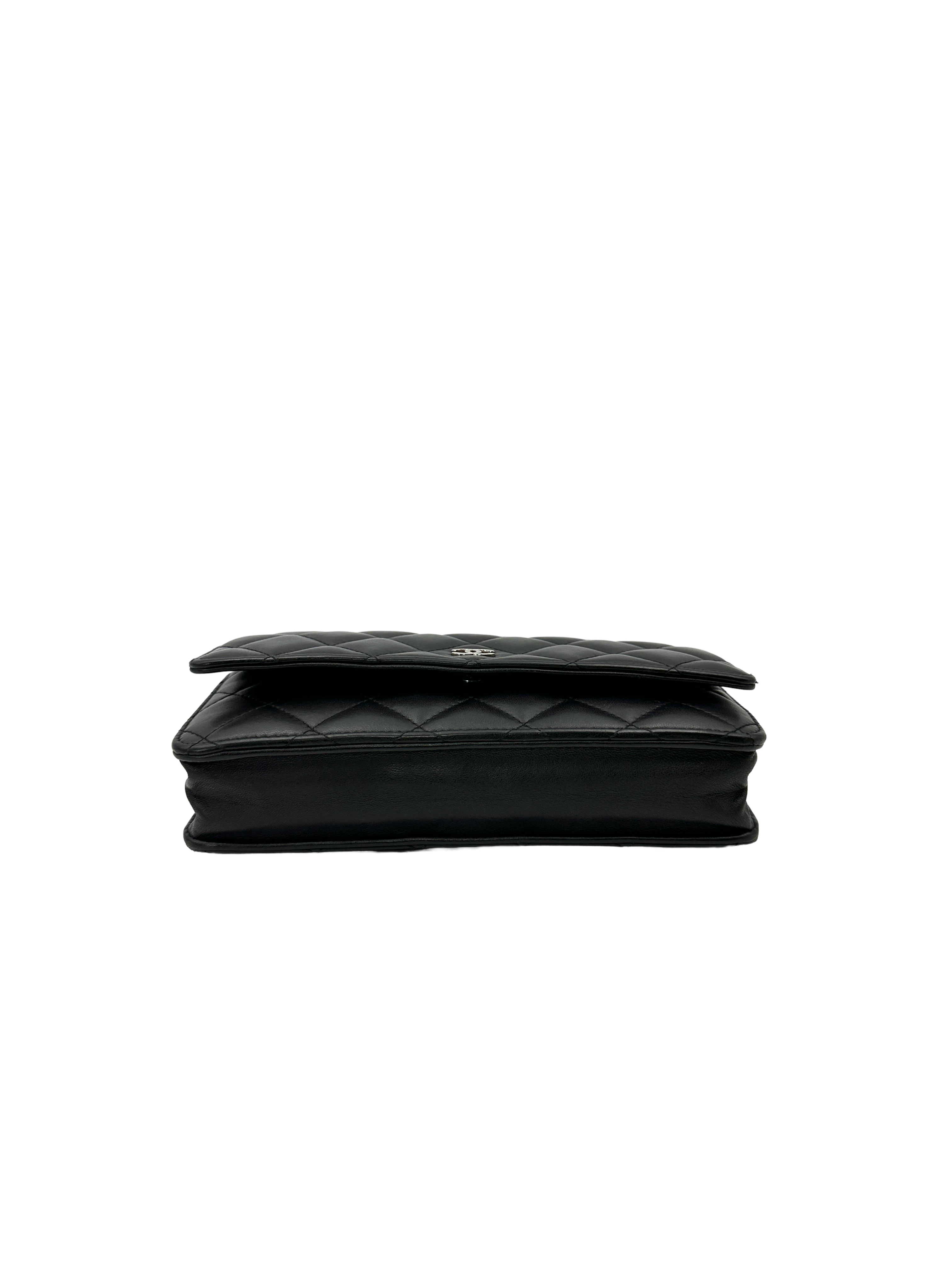 Chanel Black Quilted Leather Wallet On Chain(14***23) CC2230