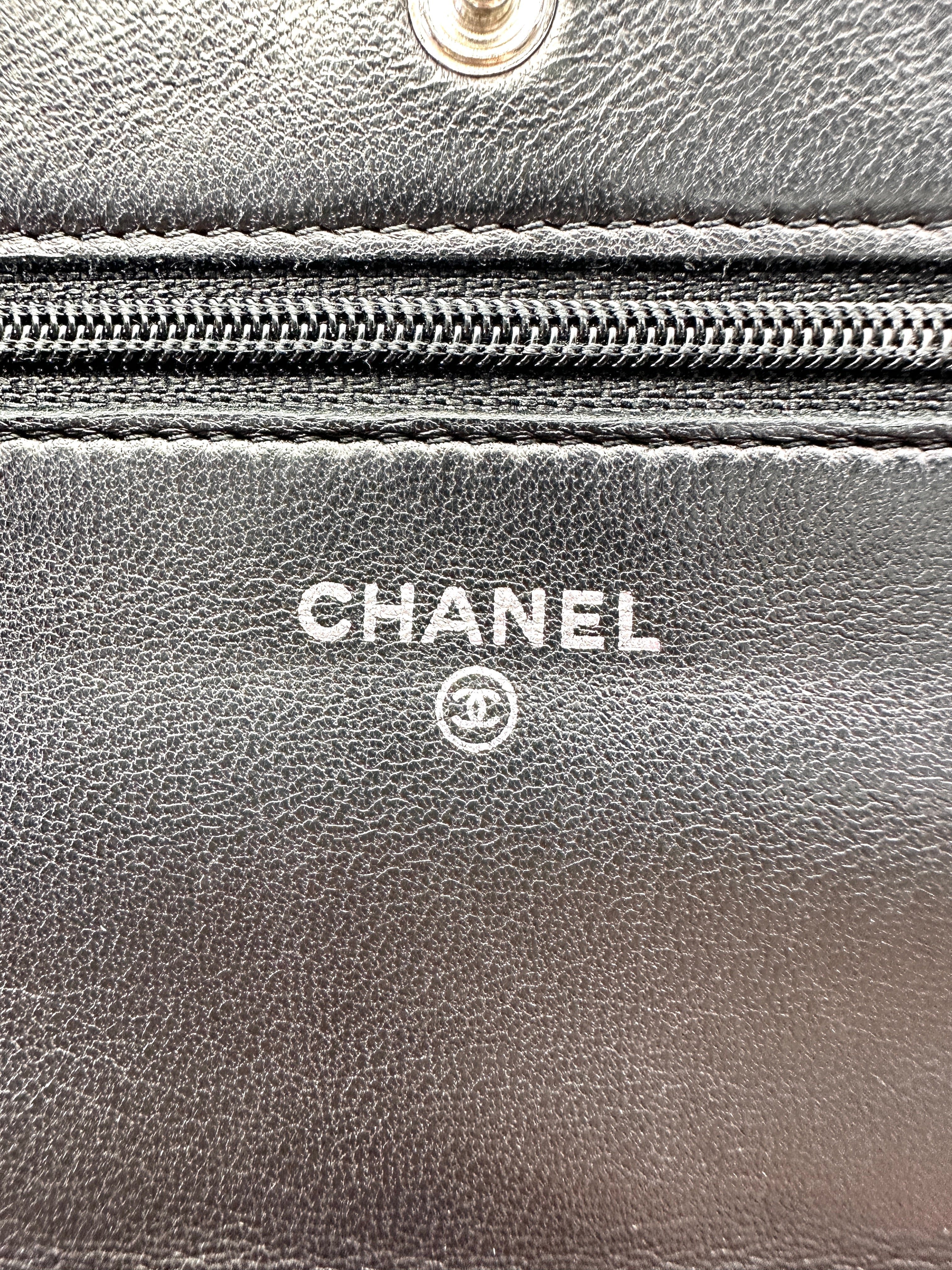 Chanel Black Quilted Leather Wallet On Chain(14***23) CC2230