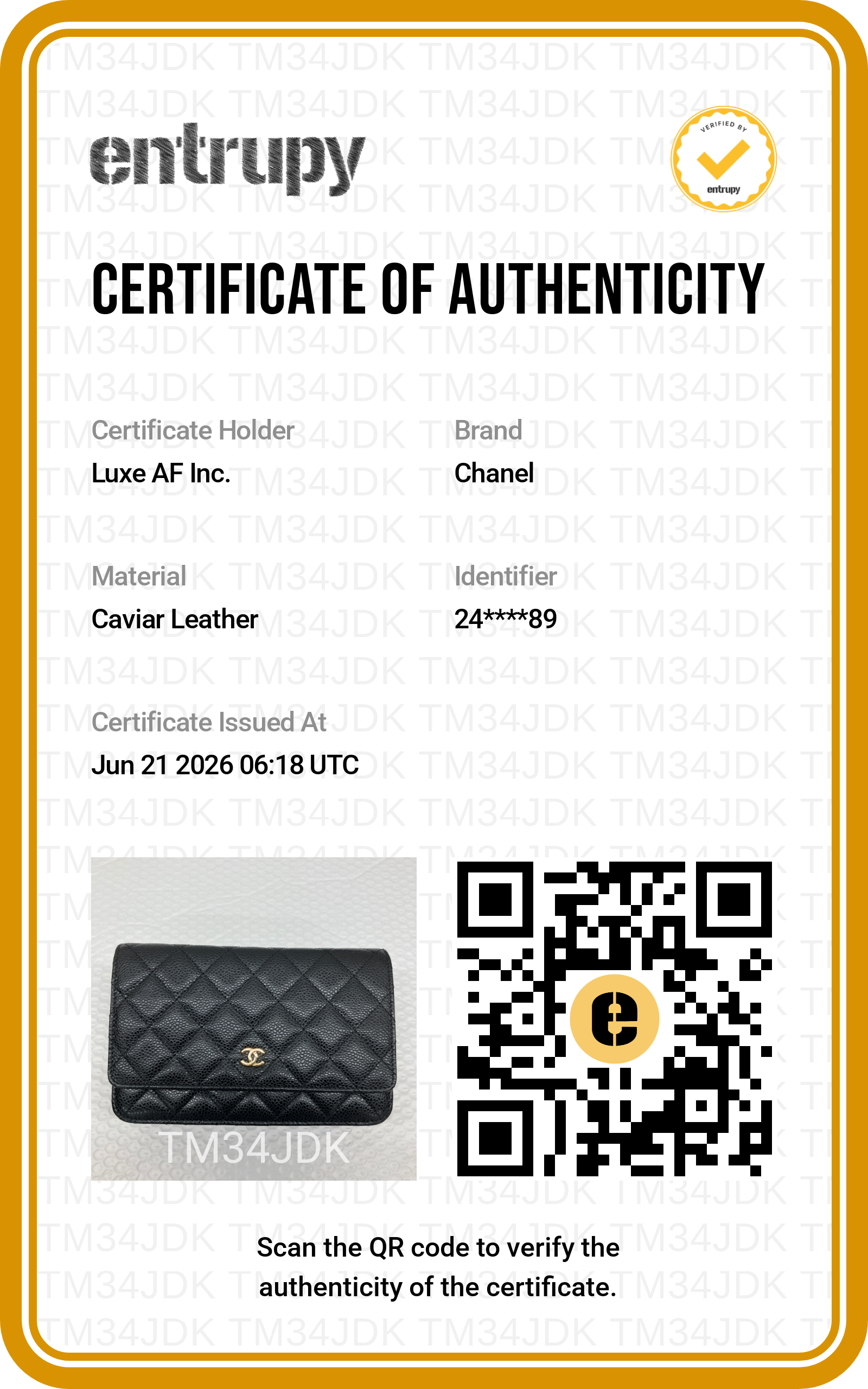 Chanel Black Quilted Leather Wallet On Chain(24***89) CC2221