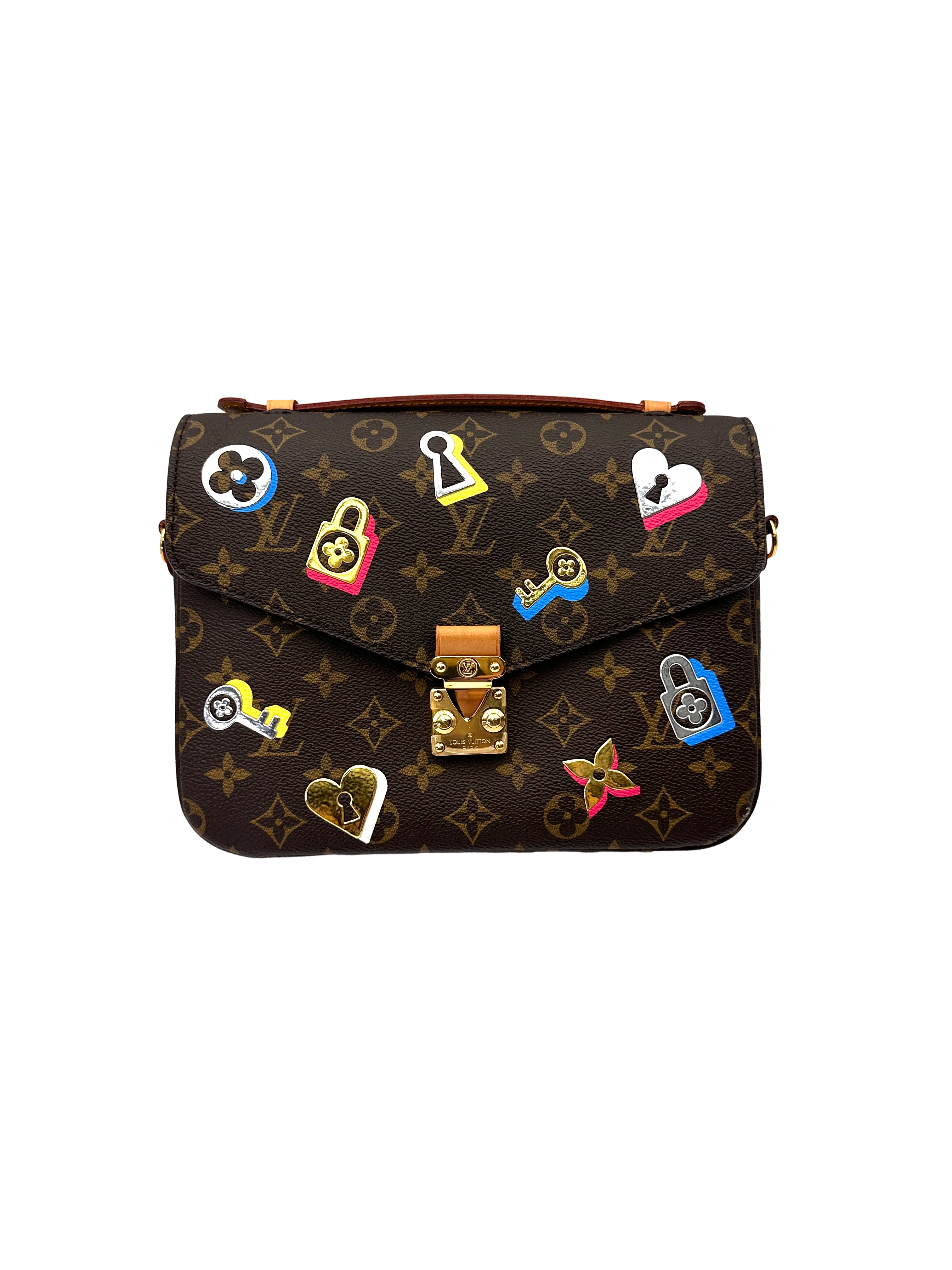 Louis Vuitton Love Lock Monogram Canvas Pochette Metis LV3087