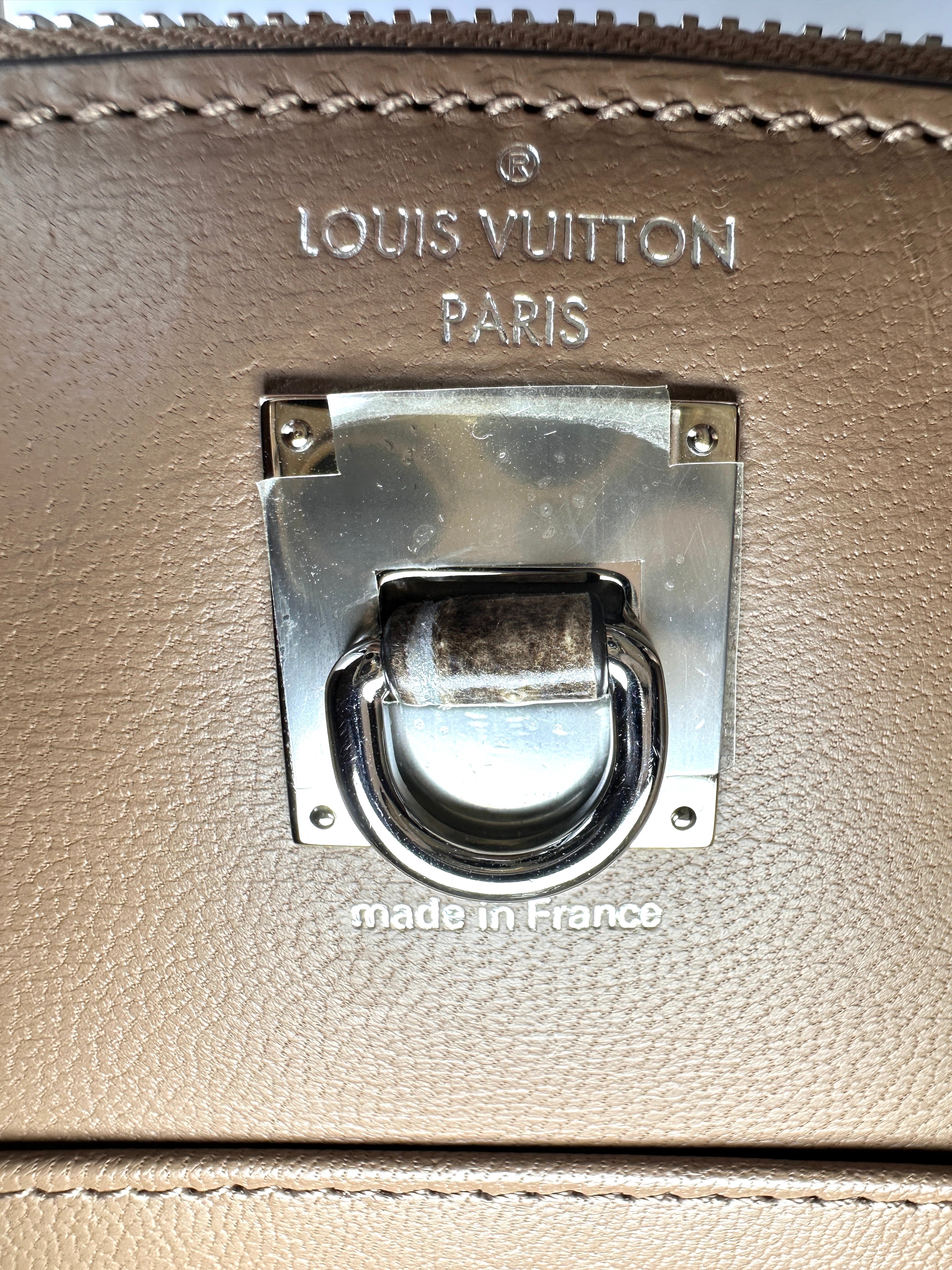 Louis Vuitton City Steamer White Sahara Crocodile Leather Mini Handle Bag LV3098