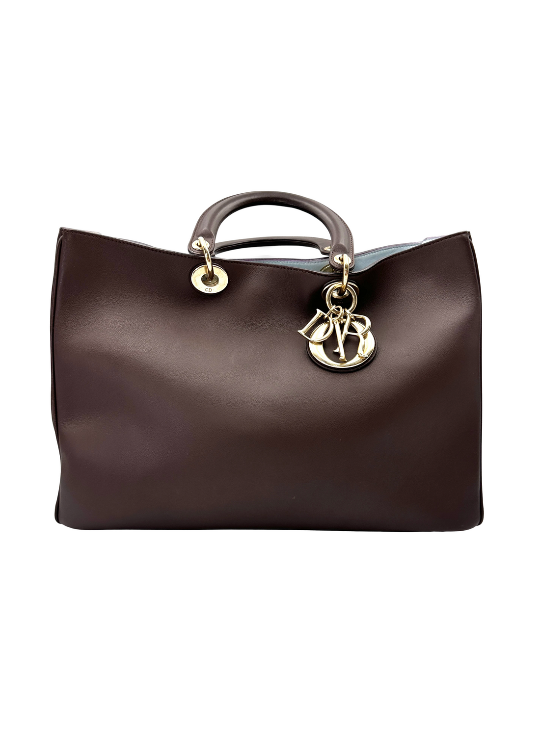 Christian Dior Diorissimo Black Leather Handle Bag DR819