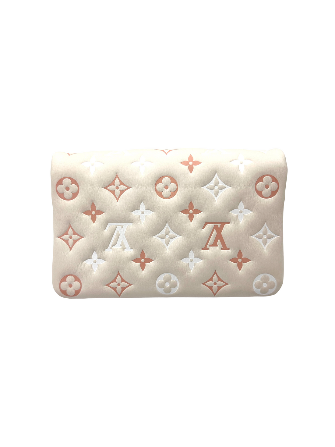 Louis Vuitton Pochette Coussin Pastel Monogram Embossed Puffy Leather Shoulder Bag LV3086