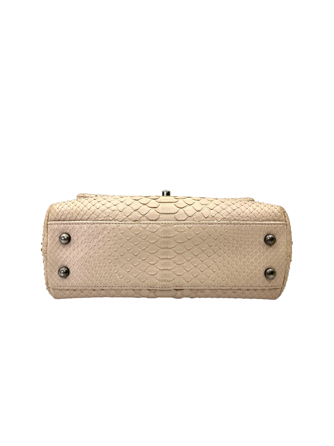 Chanel CoCo Handle Beige Python Leather Shoulder Bag(23***66) CC2237