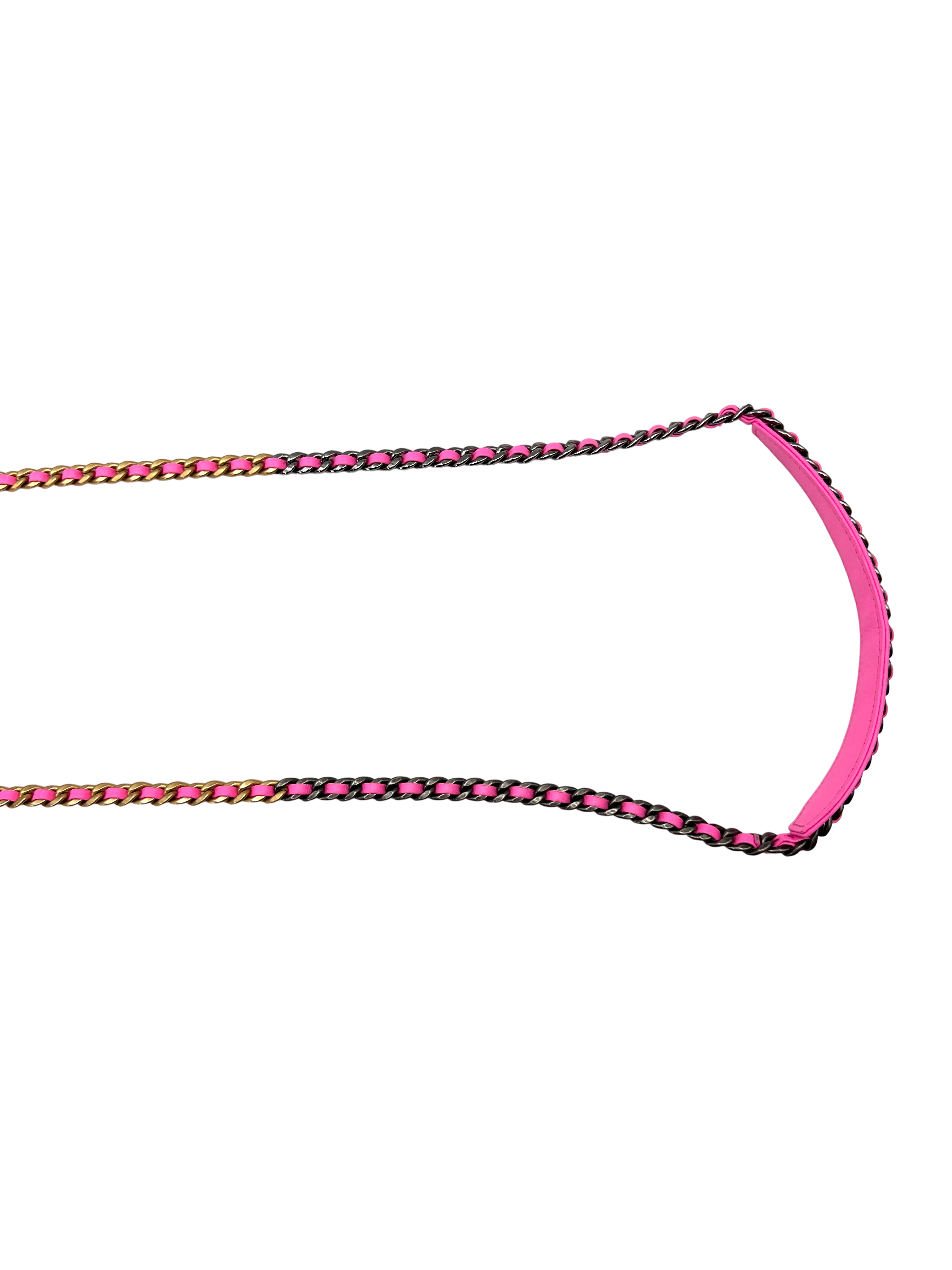 Chanel 19 Pink Tweed Wallet On Chain(31***97) CC2234