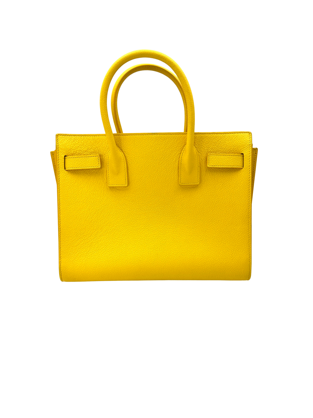 Saint Laurent Sac de Jour Yellow Leather Handle Bag SL266
