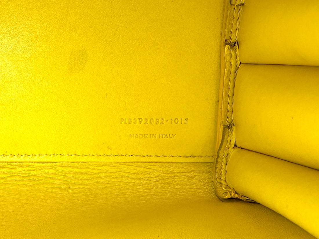 Saint Laurent Sac de Jour Yellow Leather Handle Bag SL266