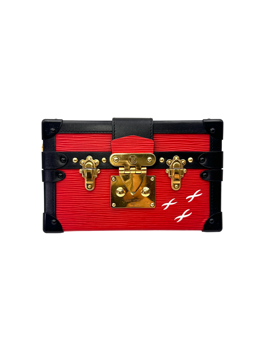 Louis Vuitton Petite Malle Red Epi Leather Shoulder Bag LV3089