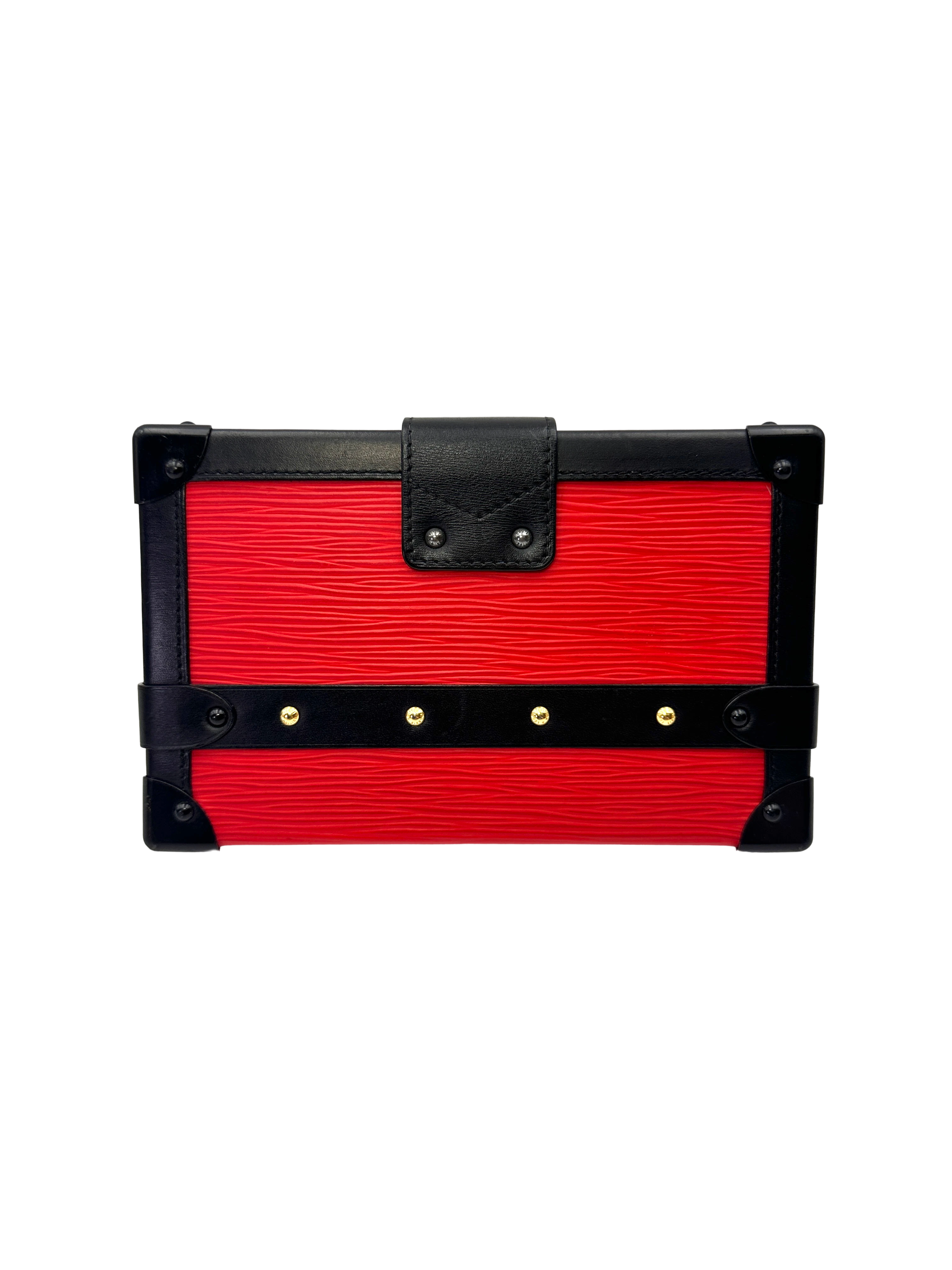 Louis Vuitton Petite Malle Red Epi Leather Shoulder Bag LV3089
