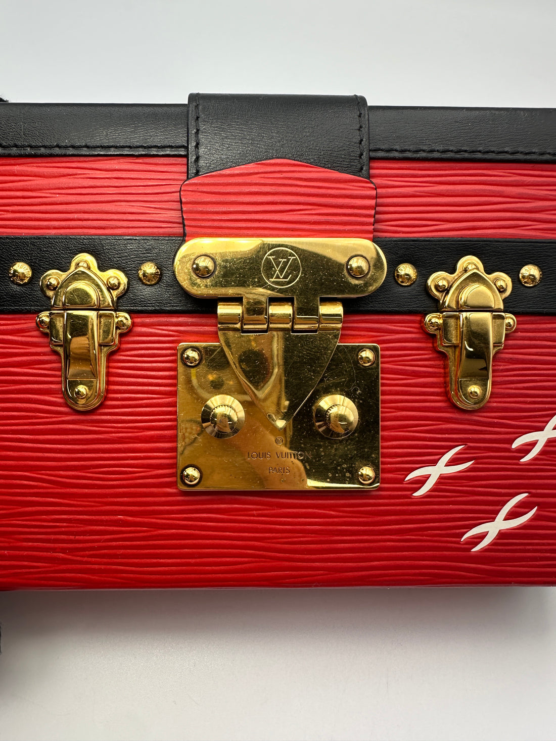 Louis Vuitton Petite Malle Red Epi Leather Shoulder Bag LV3089