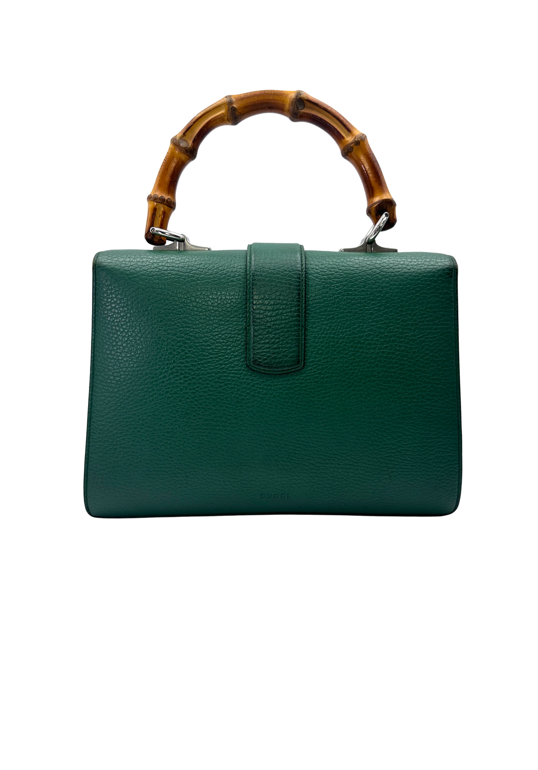 Gucci Dionysus Green Leather Bamboo Handle Bag GG1357