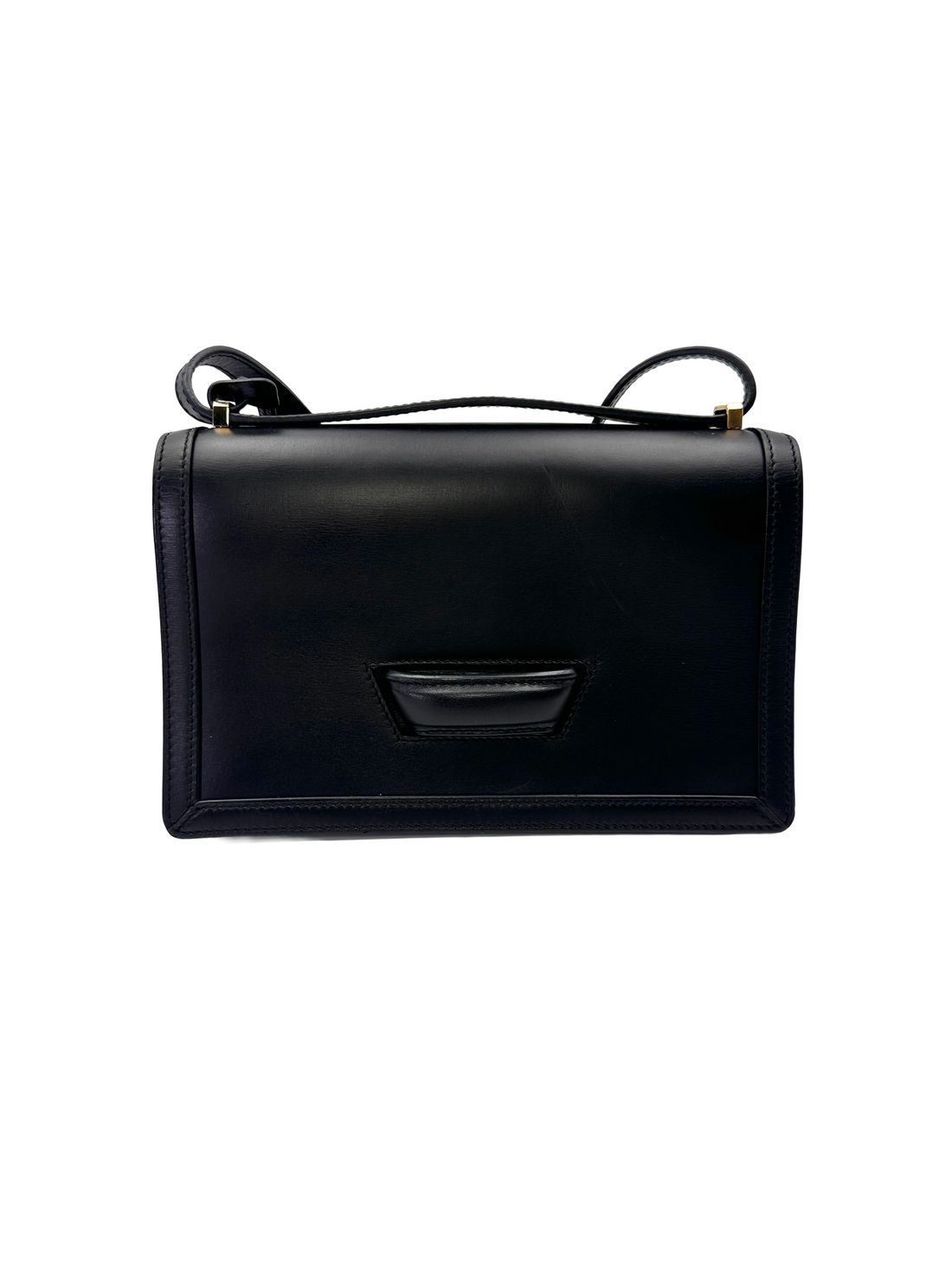 Loewe Barcelona Black Leather Flap Bag LW91
