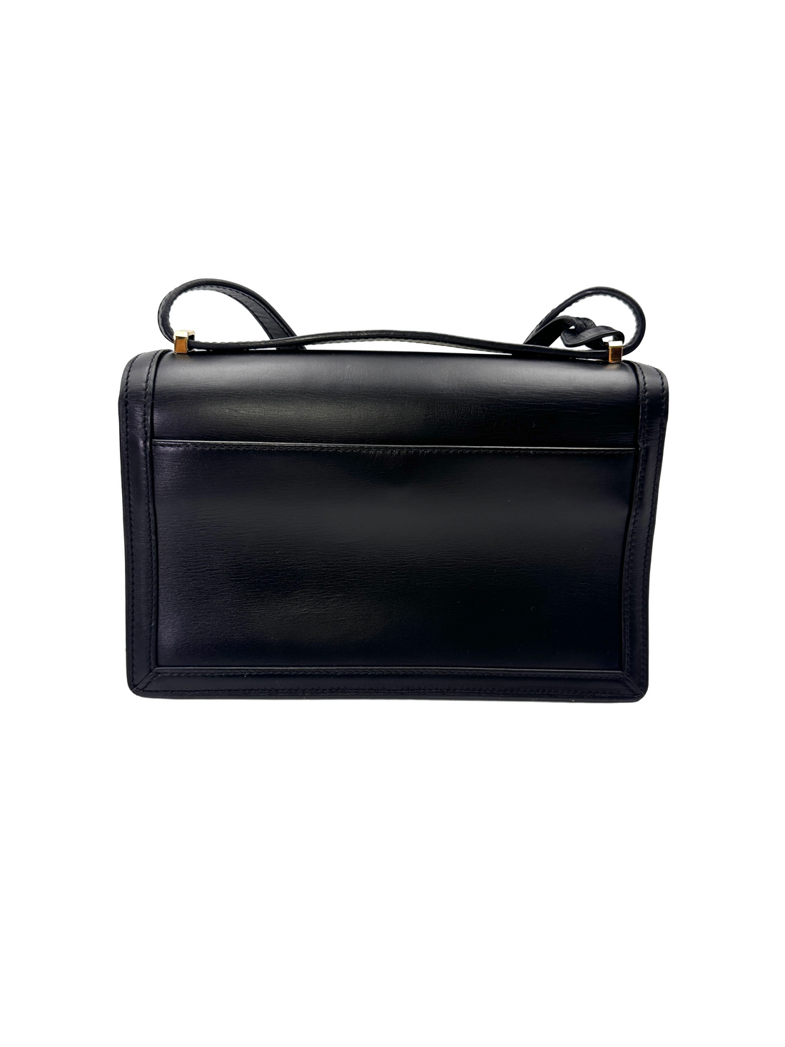 Loewe Barcelona Black Leather Flap Bag LW91