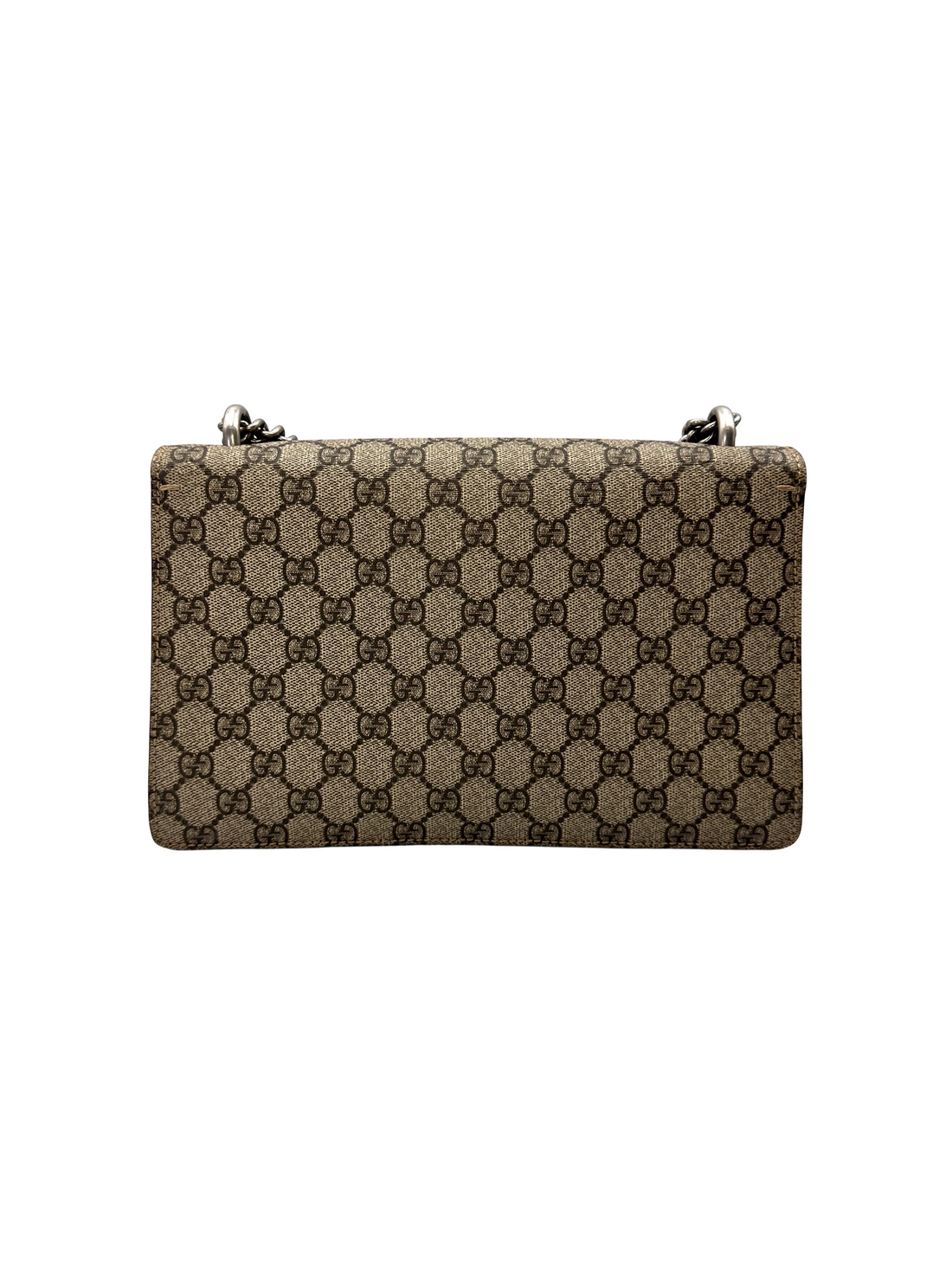 Gucci Dionysus GG Supreme Canvas Medium Size Shoulder Bag With Pink Tirm GG1355