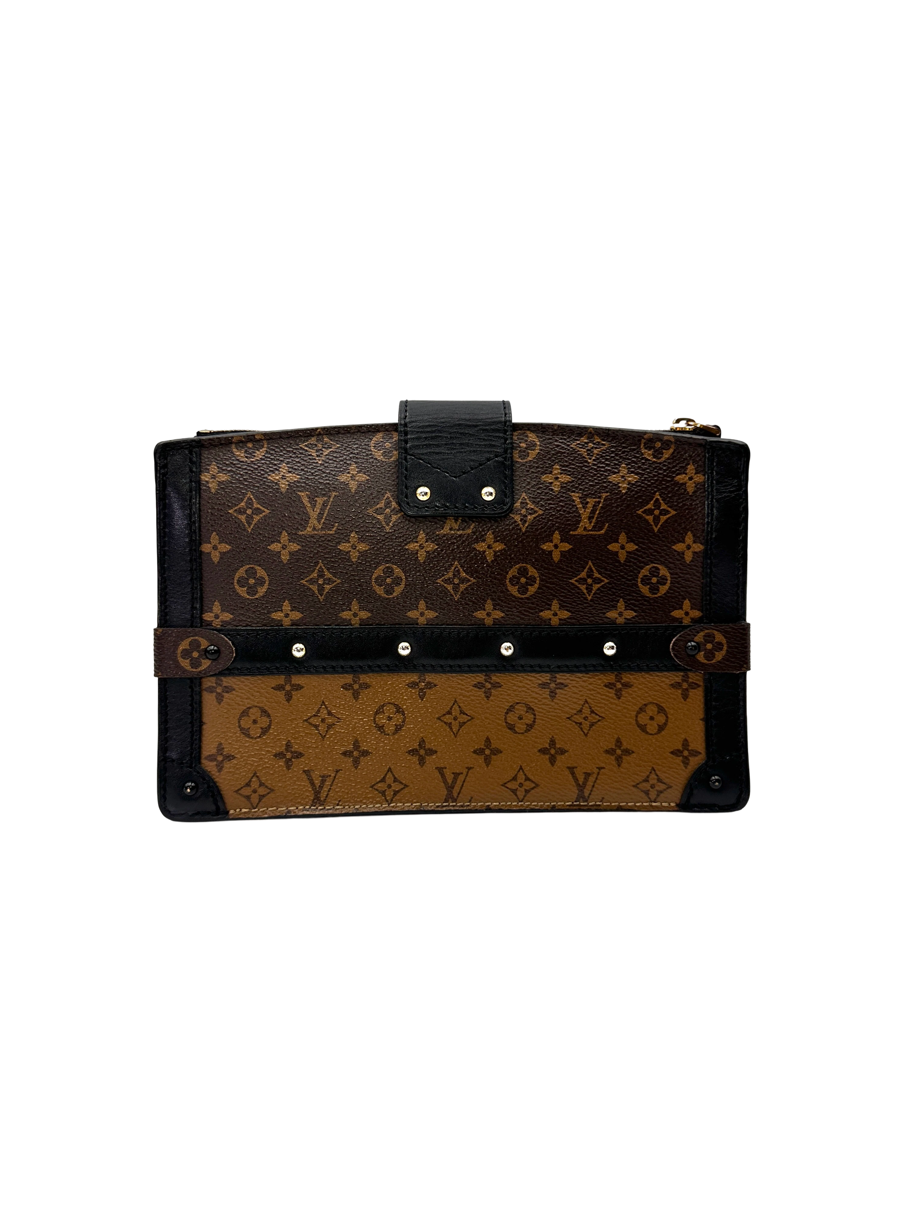 Louis Vuitton Trunk Clutch Monogram Canvas Bag LV3093