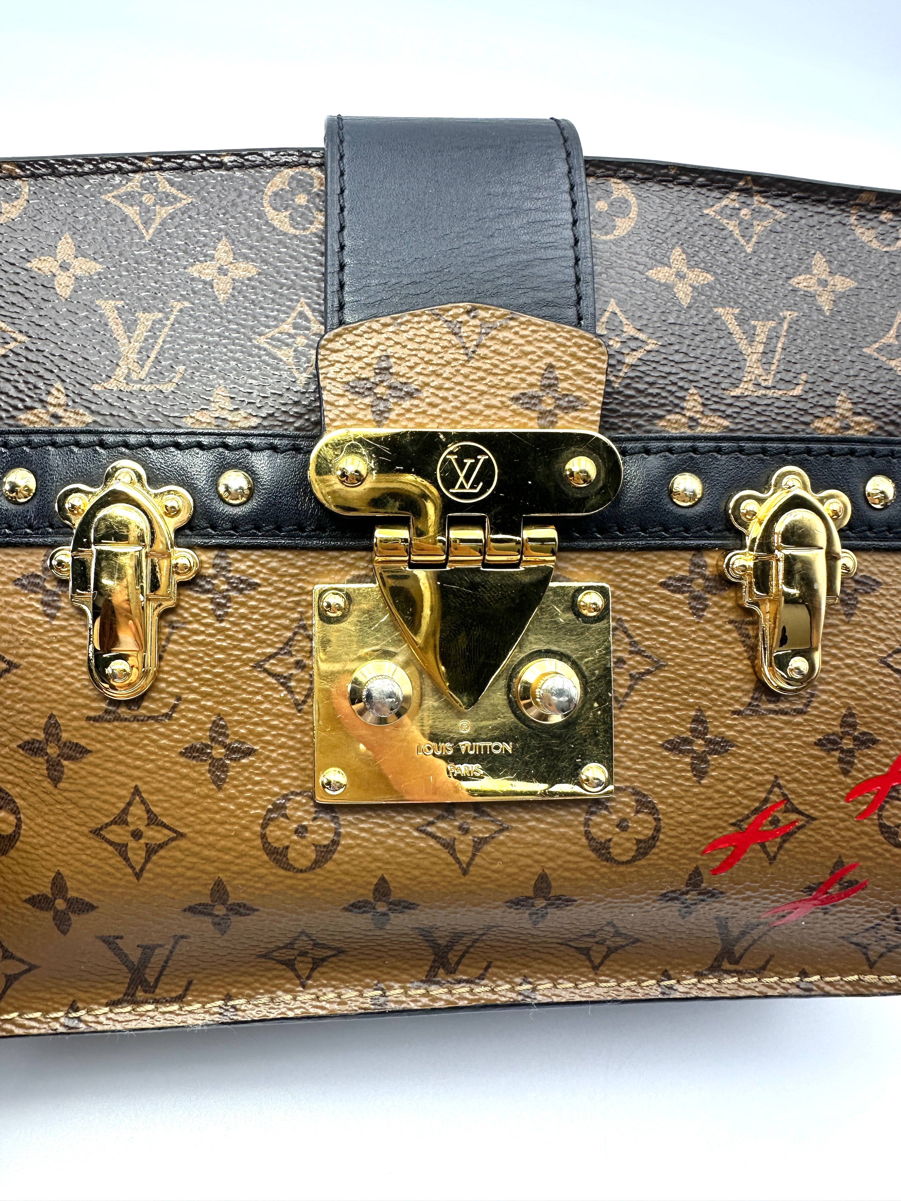 Louis Vuitton Trunk Clutch Monogram Canvas Bag LV3093