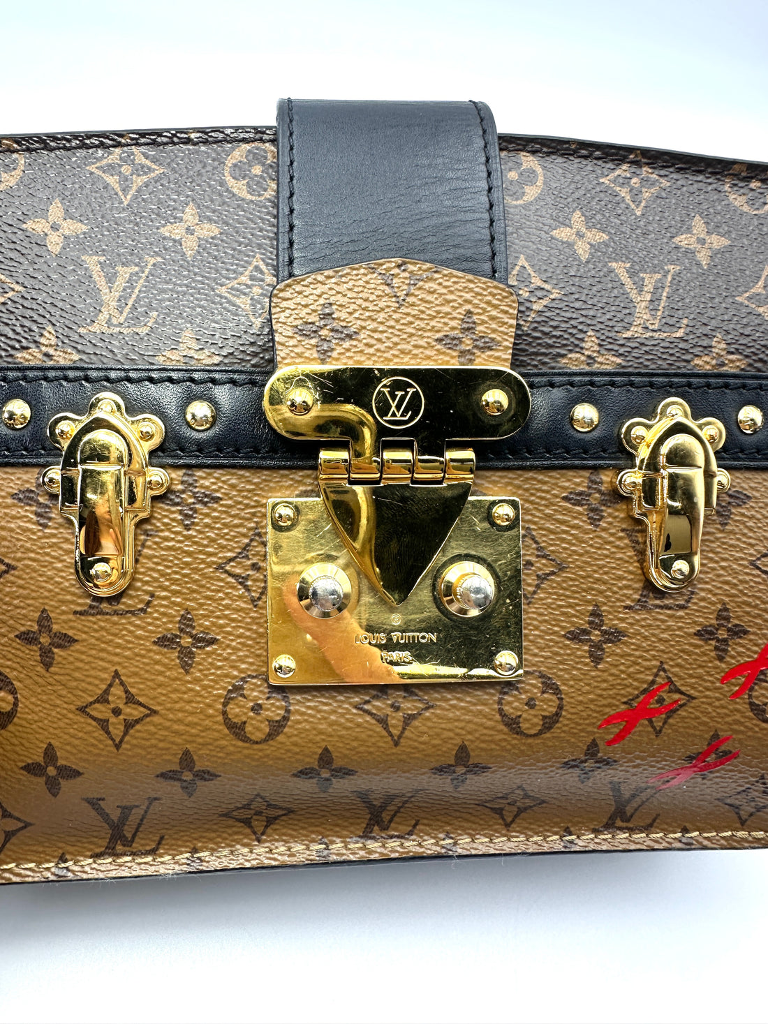 Louis Vuitton Trunk Clutch Monogram Canvas Bag LV3093
