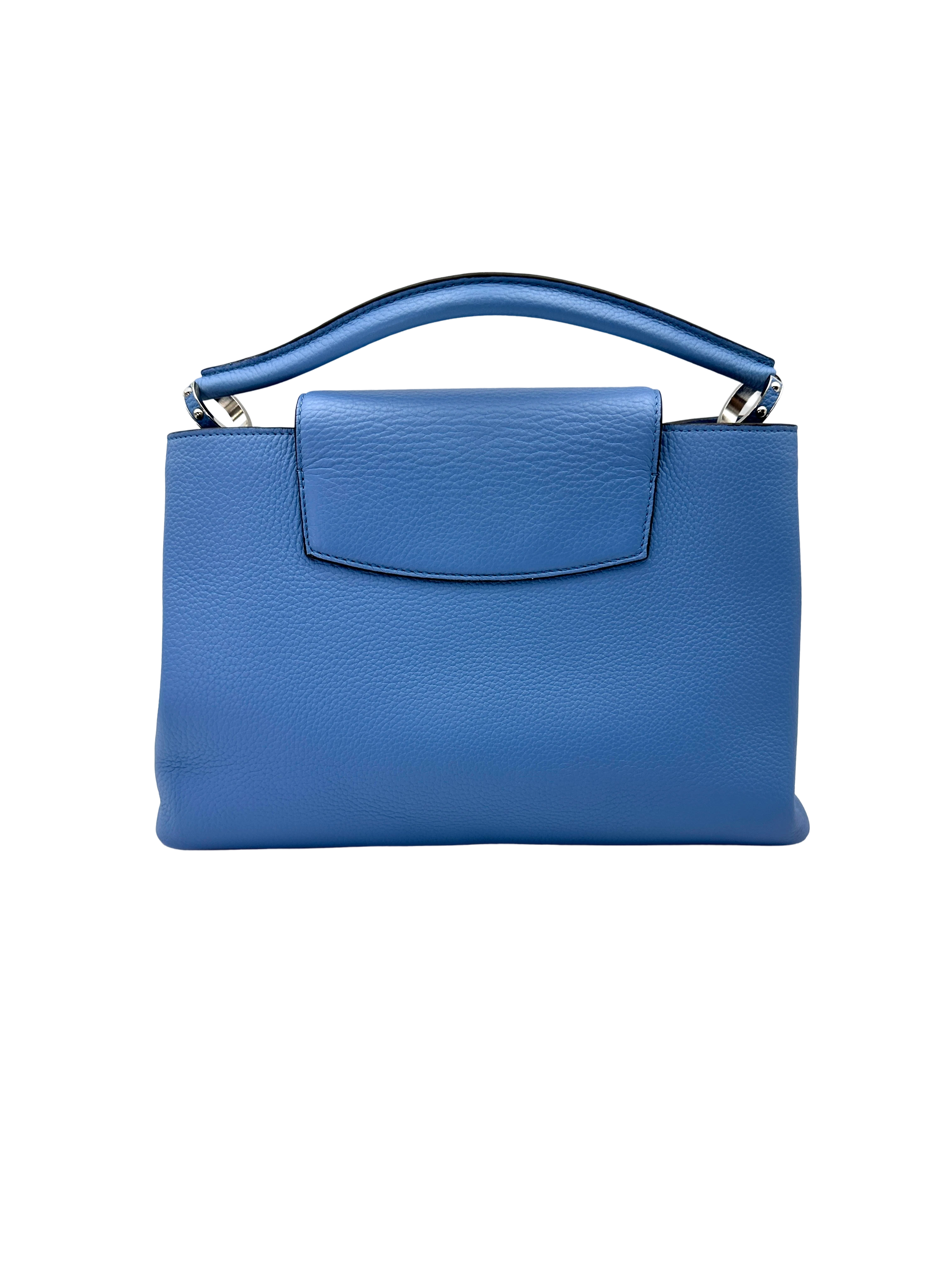 Louis Vuitton Capucines Navy Taurillon Leather Handle Bag LV3095