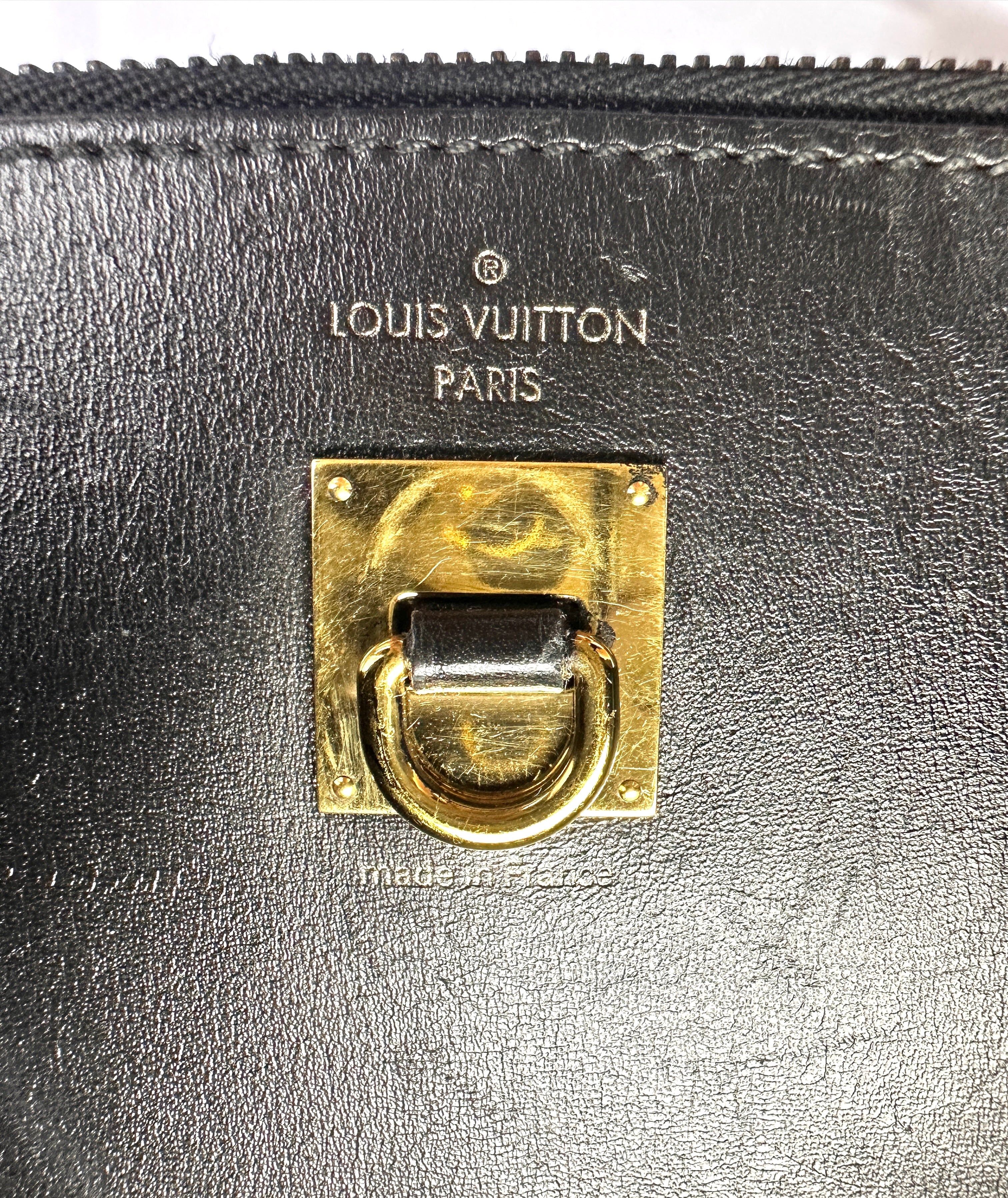 Louis Vuitton City Steamer "Night Lights" Monogram Reverse Canvas & Black Leather Handle Bag LV3092