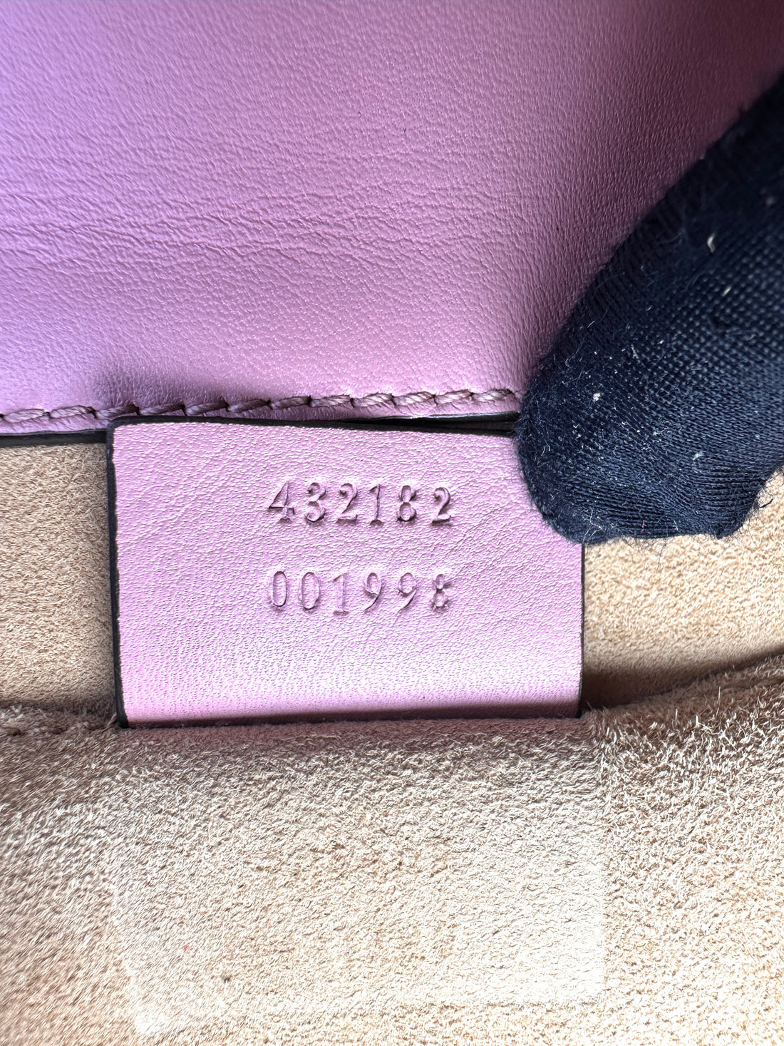 Gucci Padlock PInk Pearl Studded Leather Chain Bag With Gold Hardware GG1360