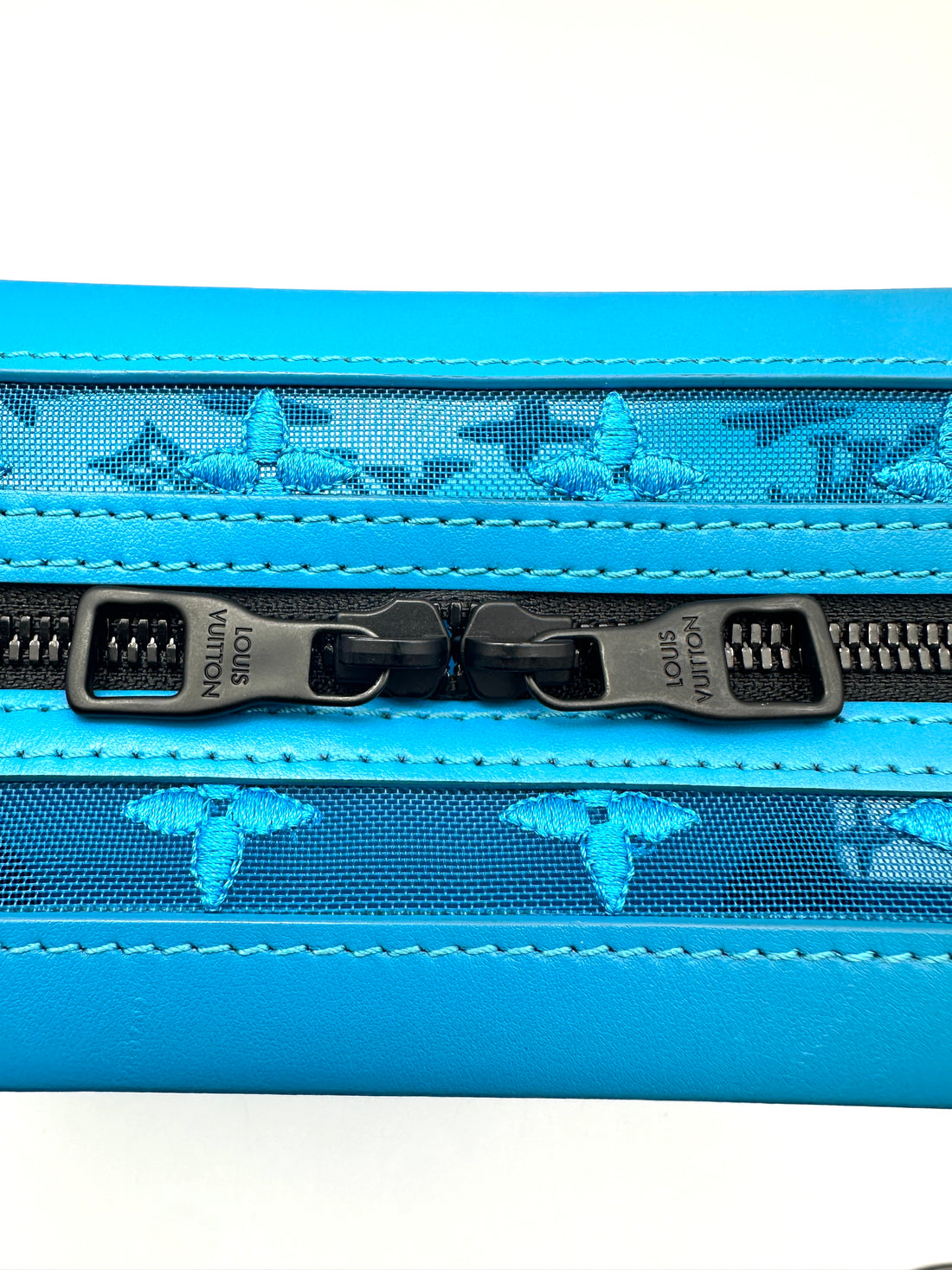Louis Vuitton Blue Monogram Mesh Soft Trunk LV3103