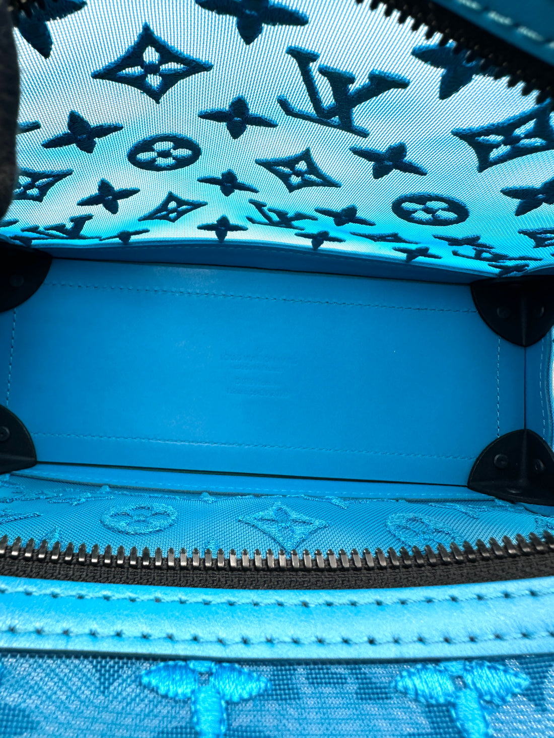 Louis Vuitton Blue Monogram Mesh Soft Trunk LV3103