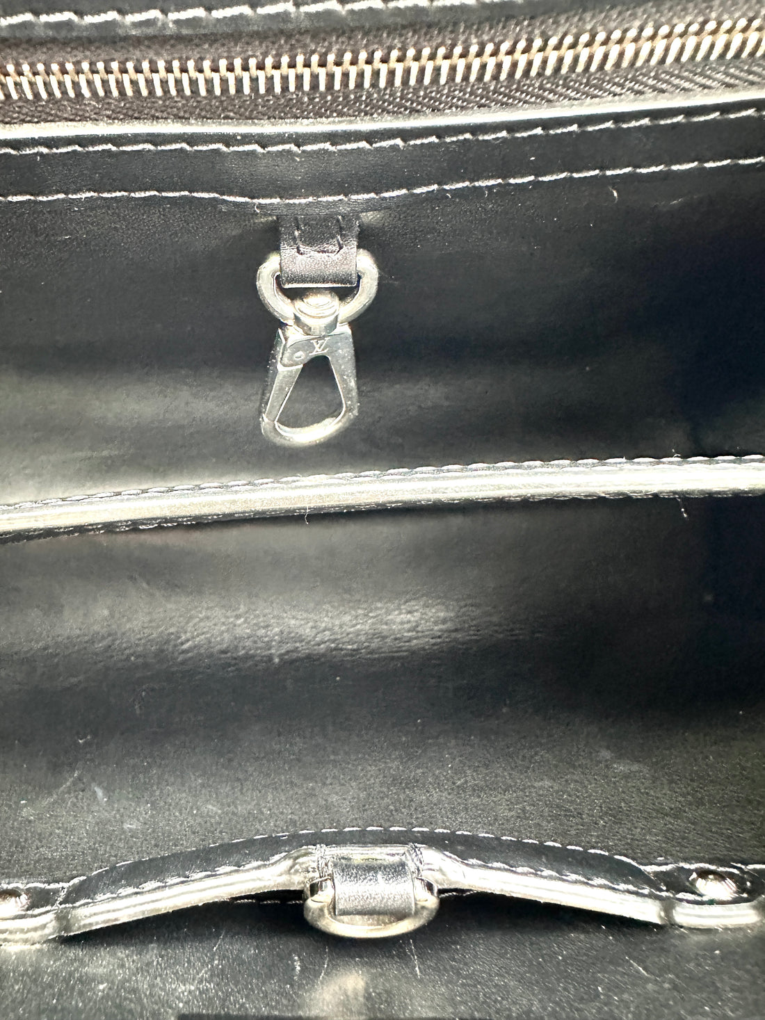 Louis Vuitton Capucines Black Sequin Handle Bag LV3102