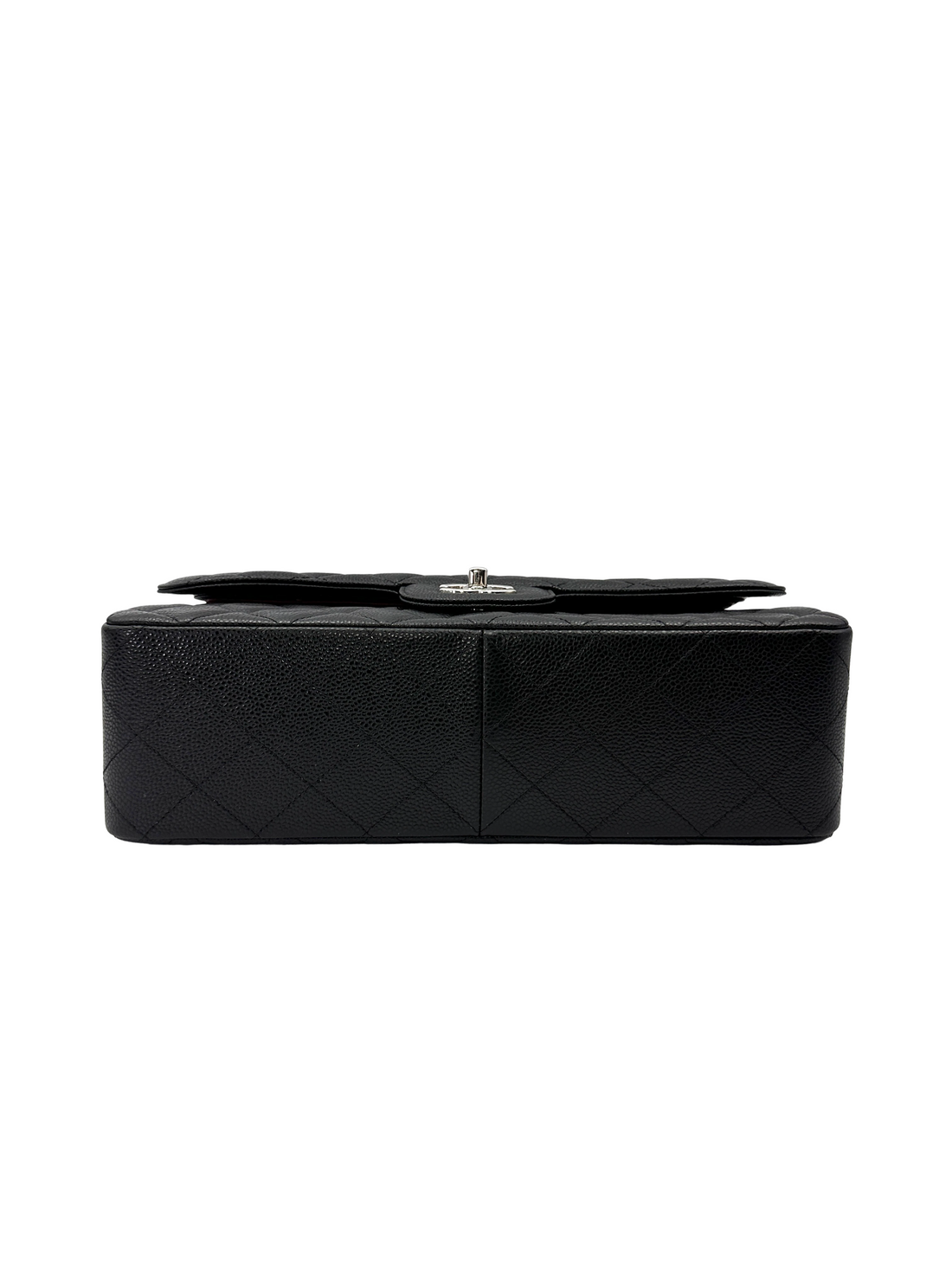 Chanel Classic Flap Black Quilted Leather Shoulder Bag With Silver Buckle(15***88) CC2241