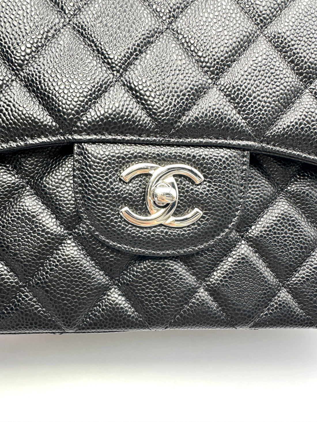 Chanel Classic Flap Black Quilted Leather Shoulder Bag With Silver Buckle(15***88) CC2241